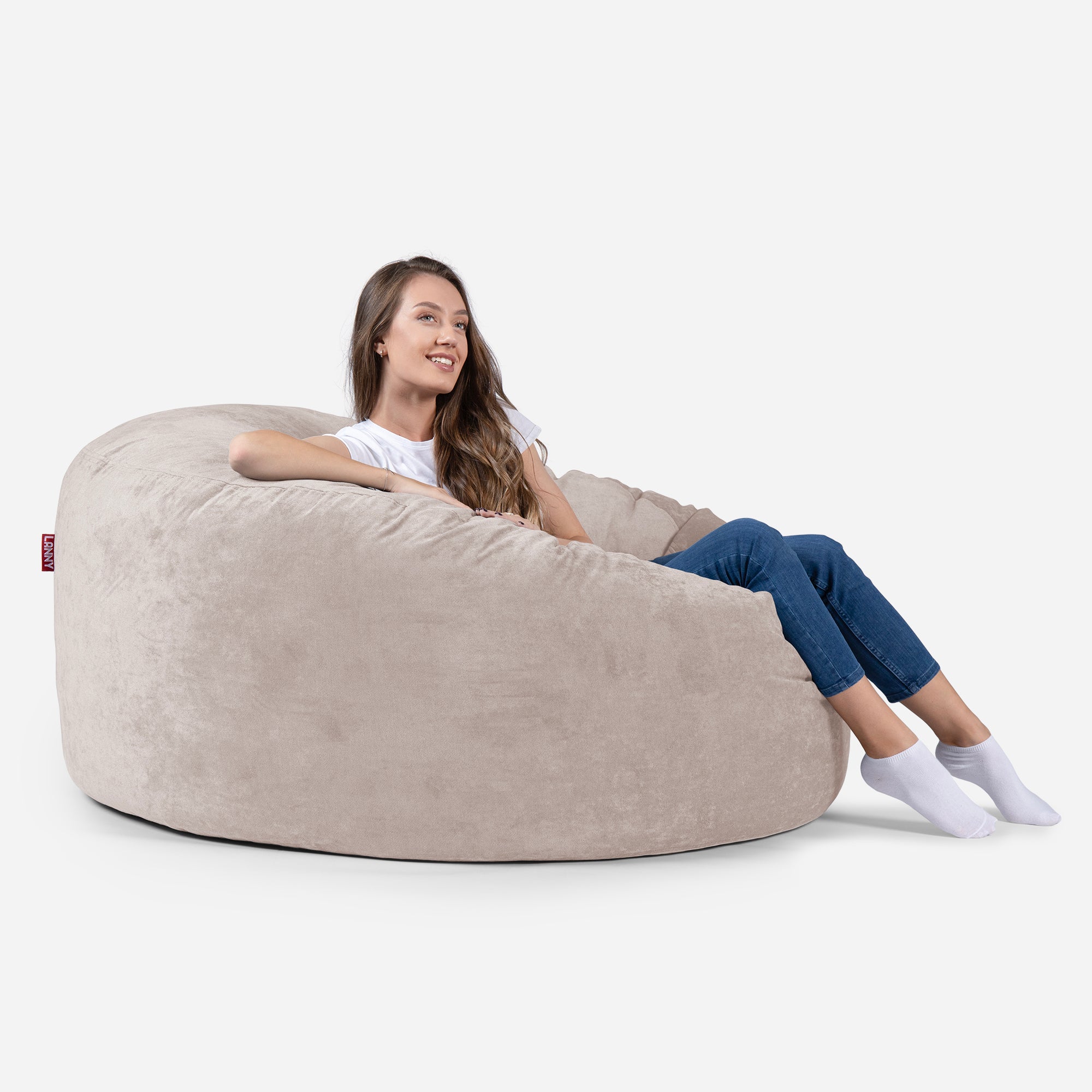 Large Original Aldo Beige Bean Bag