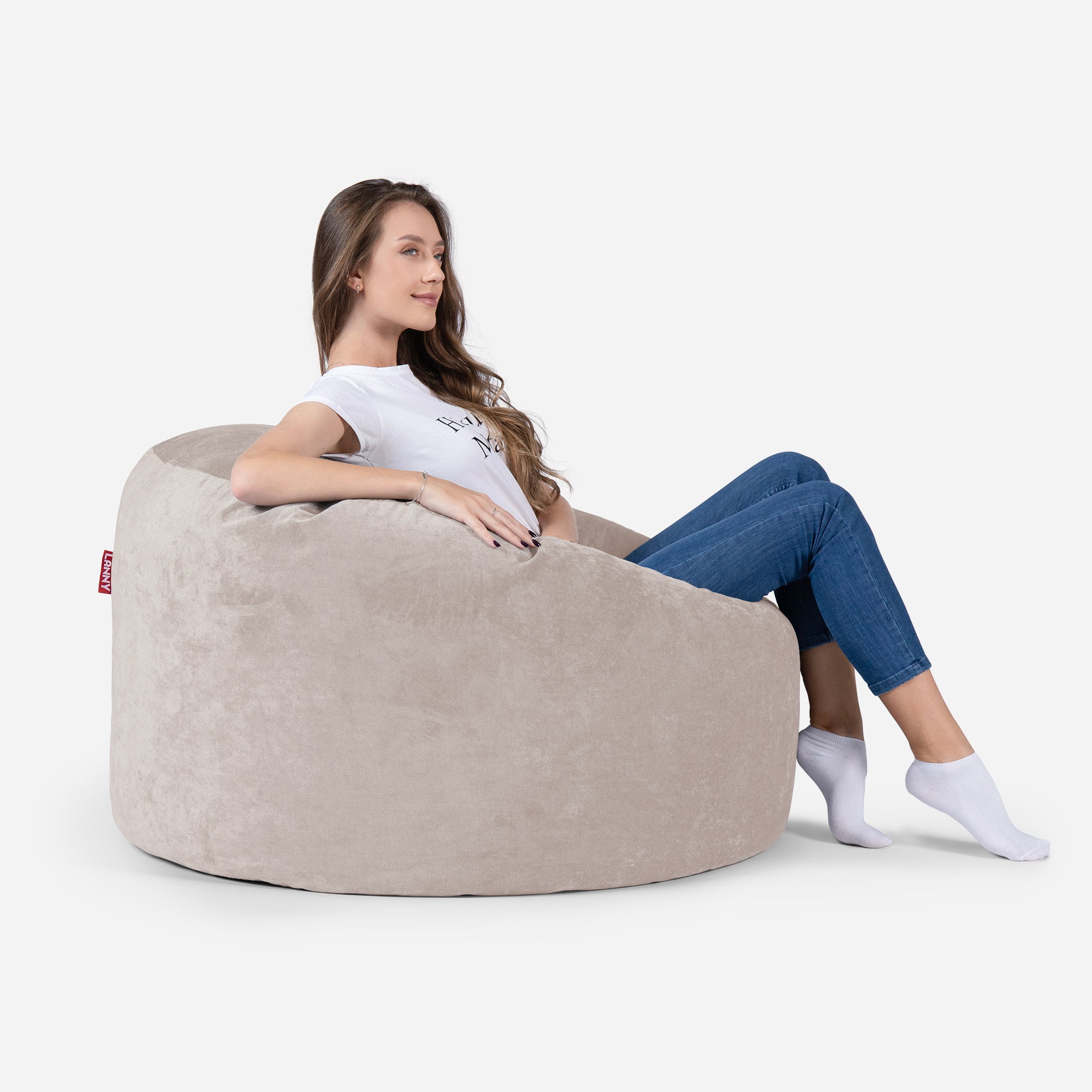 Medium Original Aldo Beige Bean Bag