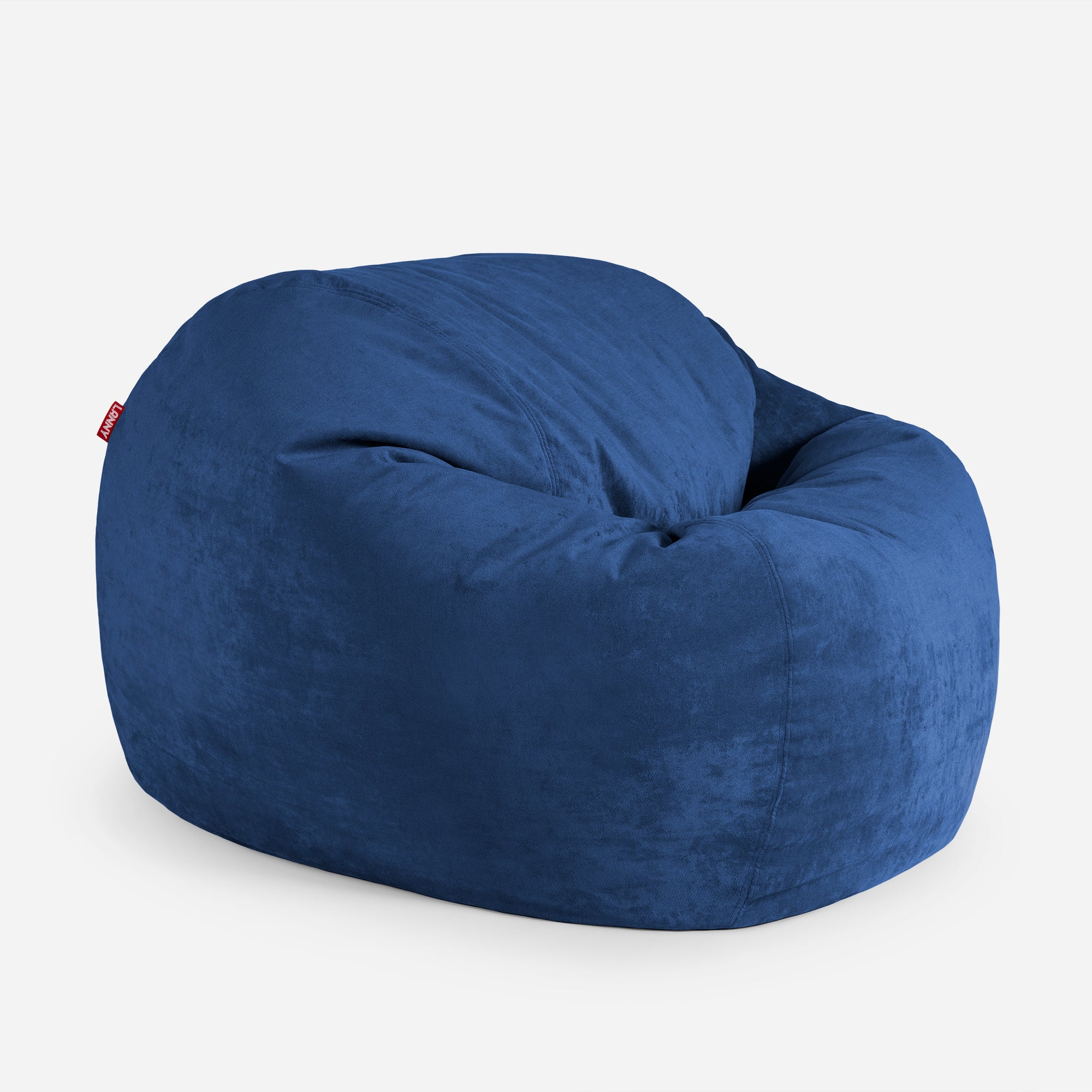 Lanny Oversize Chenille Sphere Bean bag - Blue