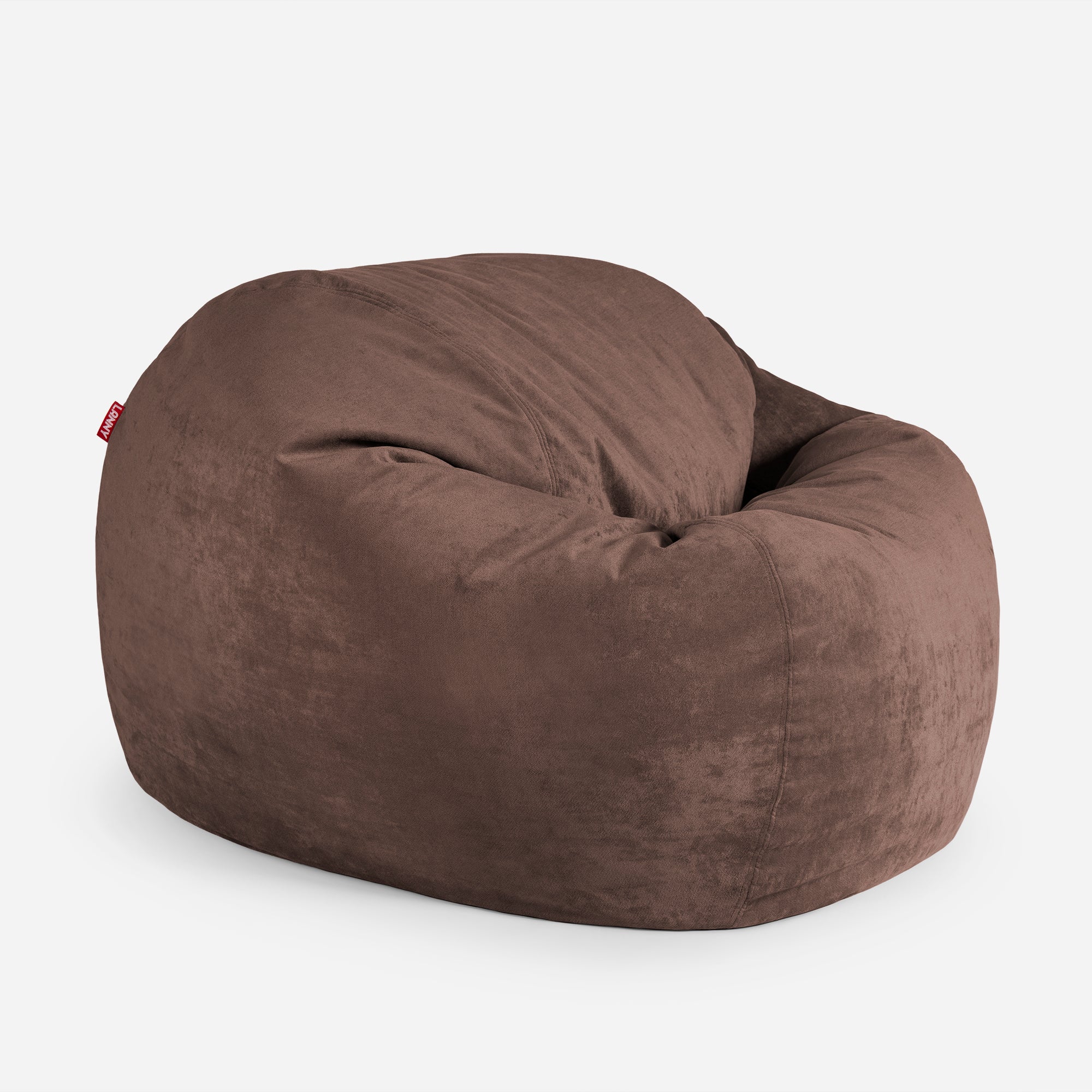 Lanny Oversize Chenille Sphere Bean bag - Brown