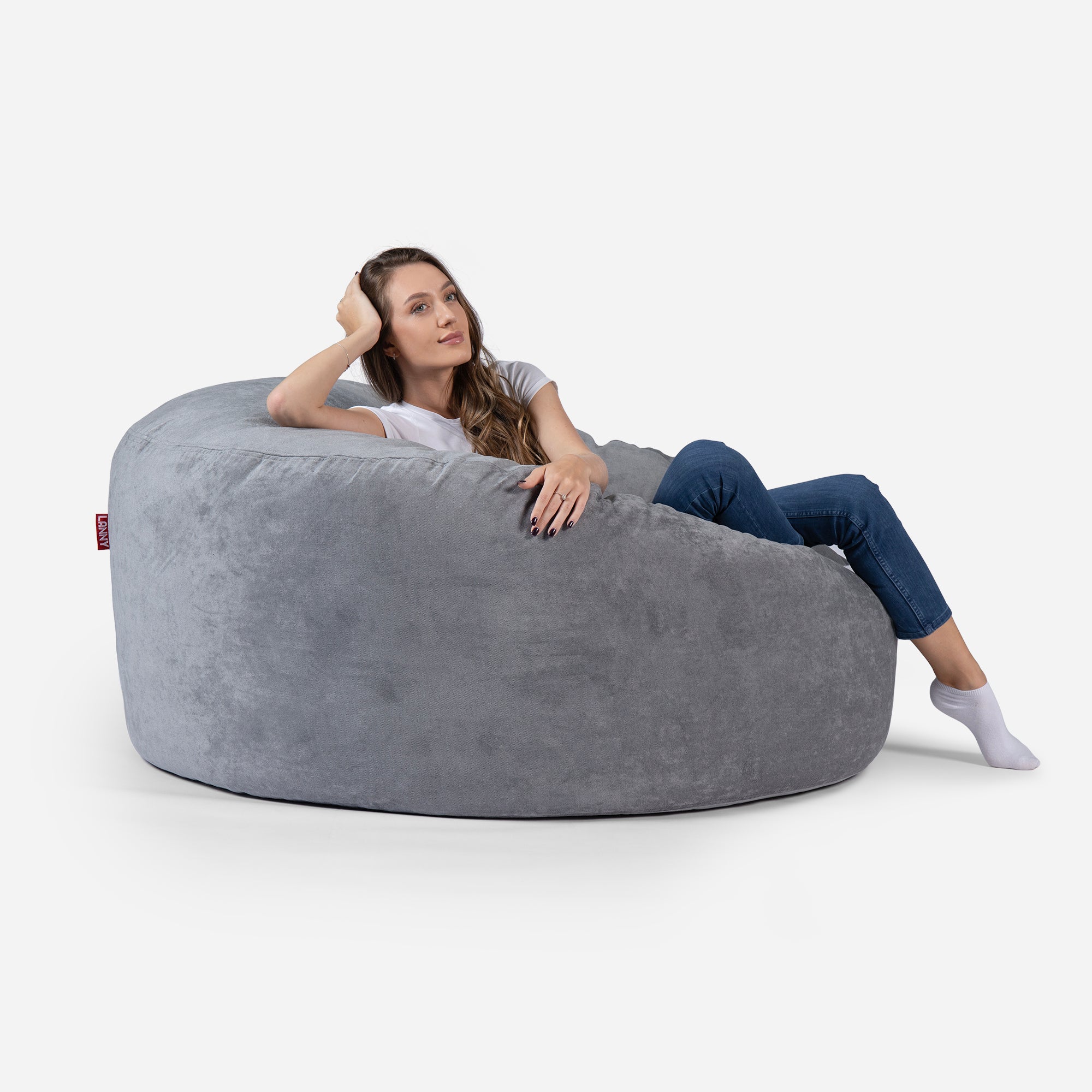 Large Original Aldo Gray Bean Bag