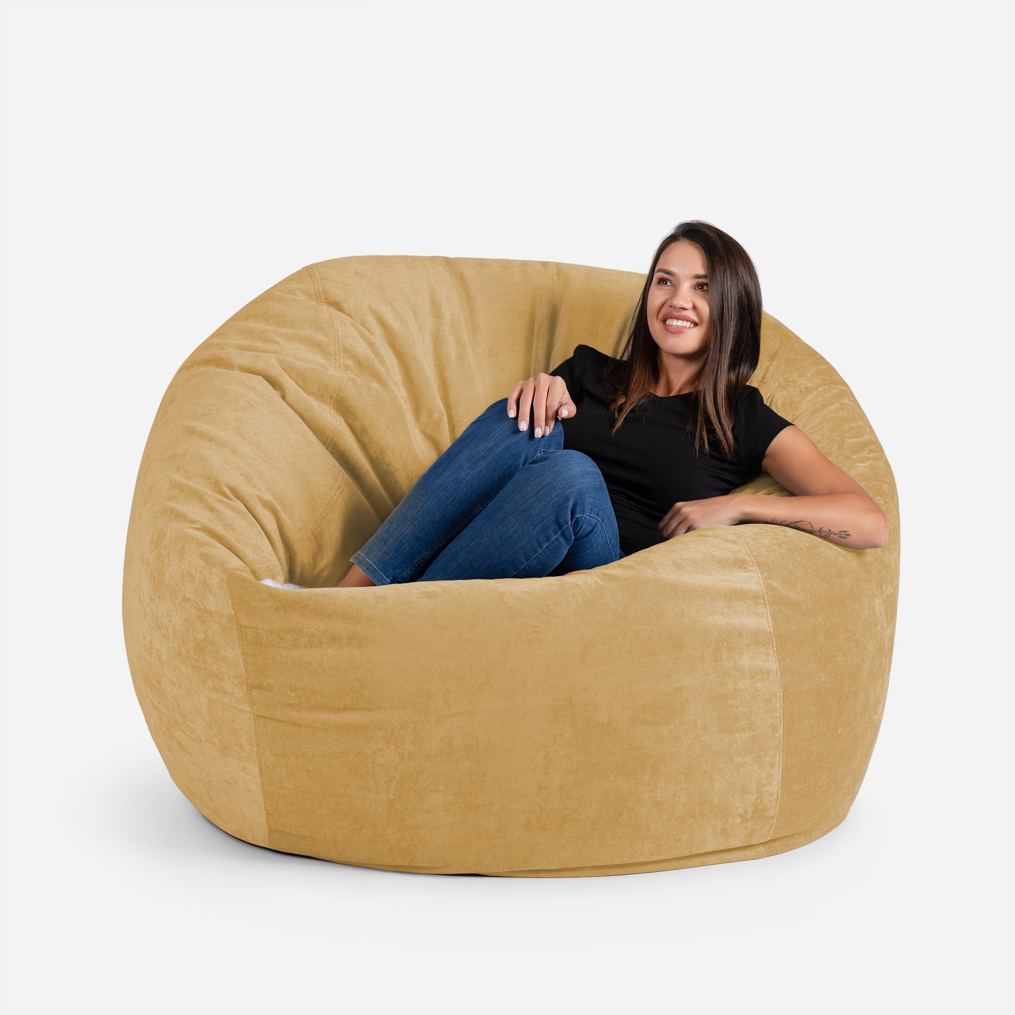 Sphere Large Aldo Mustard Bean bag