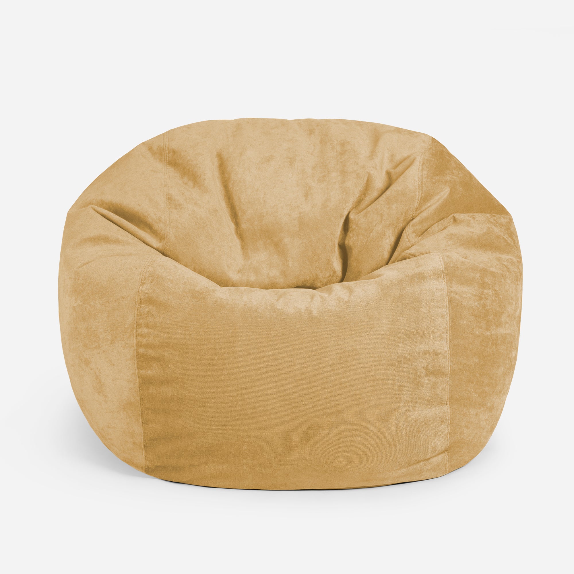 Lanny Oversize Chenille Sphere Bean bag - Mustard