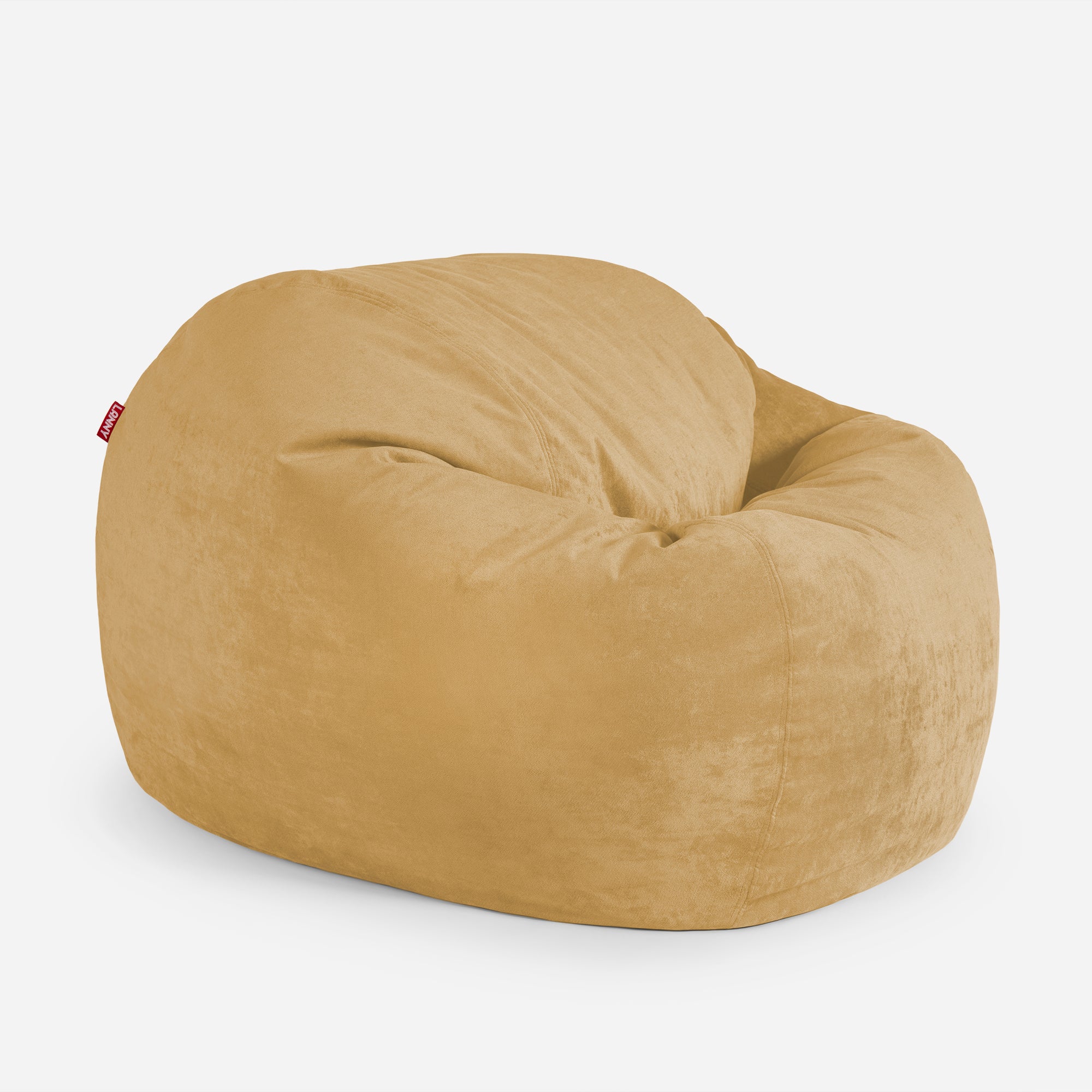 Lanny Oversize Chenille Sphere Bean bag - Mustard