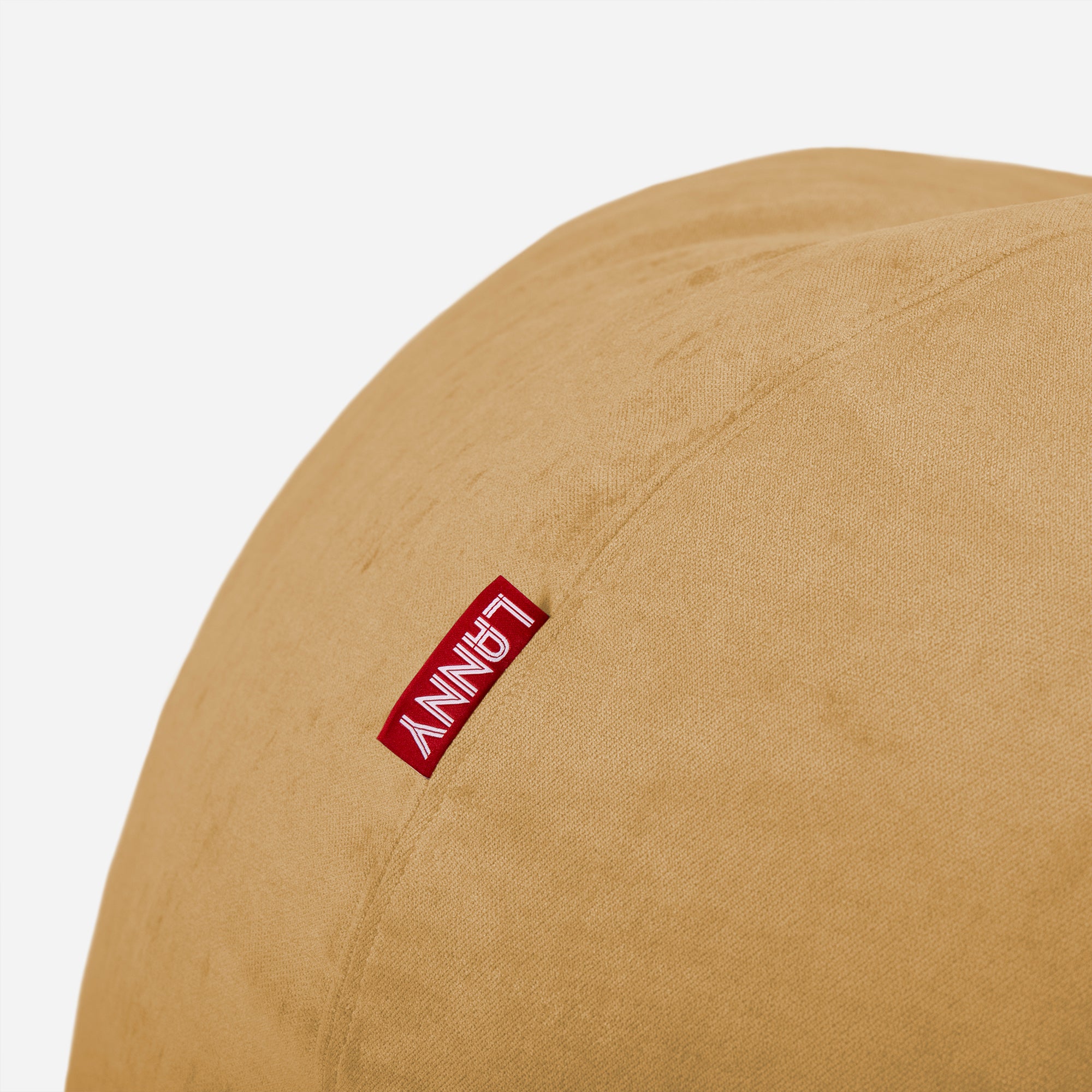 Lanny Oversize Chenille Sphere Bean bag - Mustard