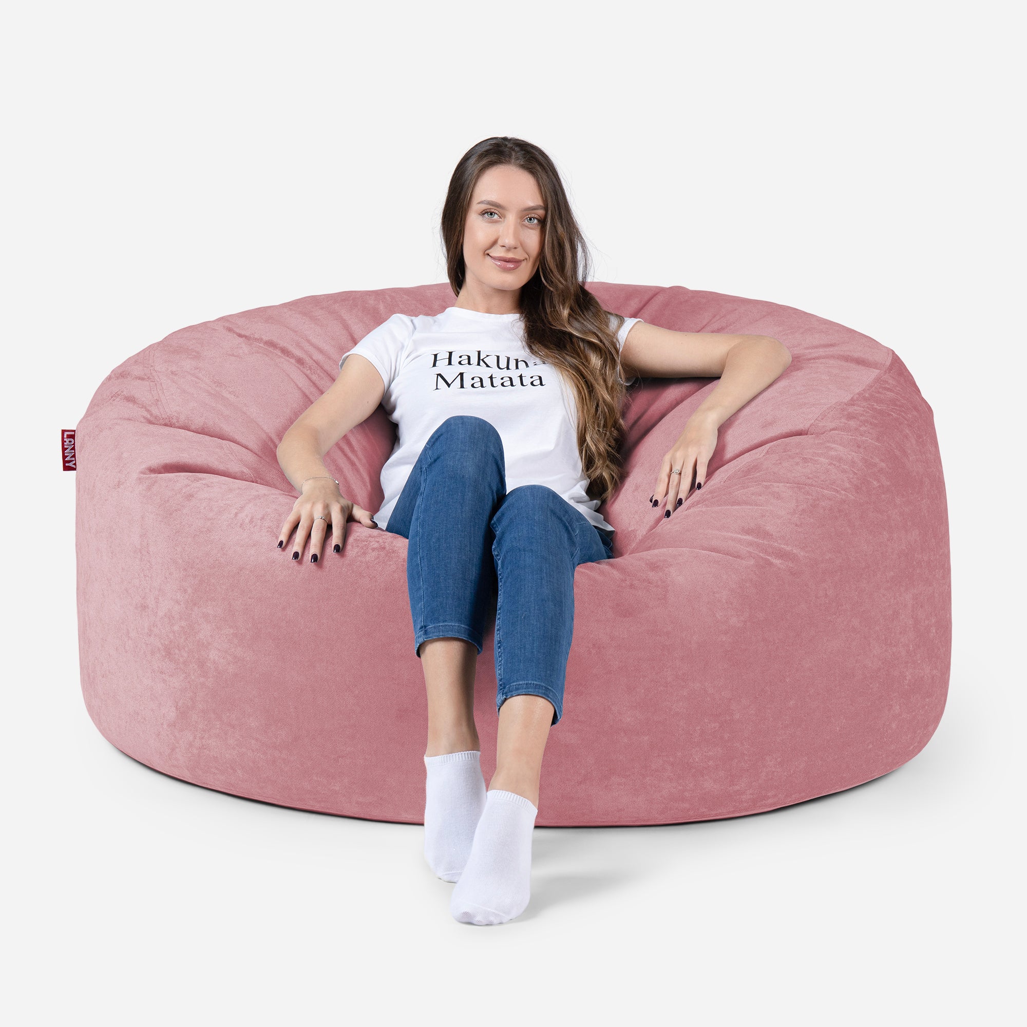 Large Original Aldo Pink Bean Bag