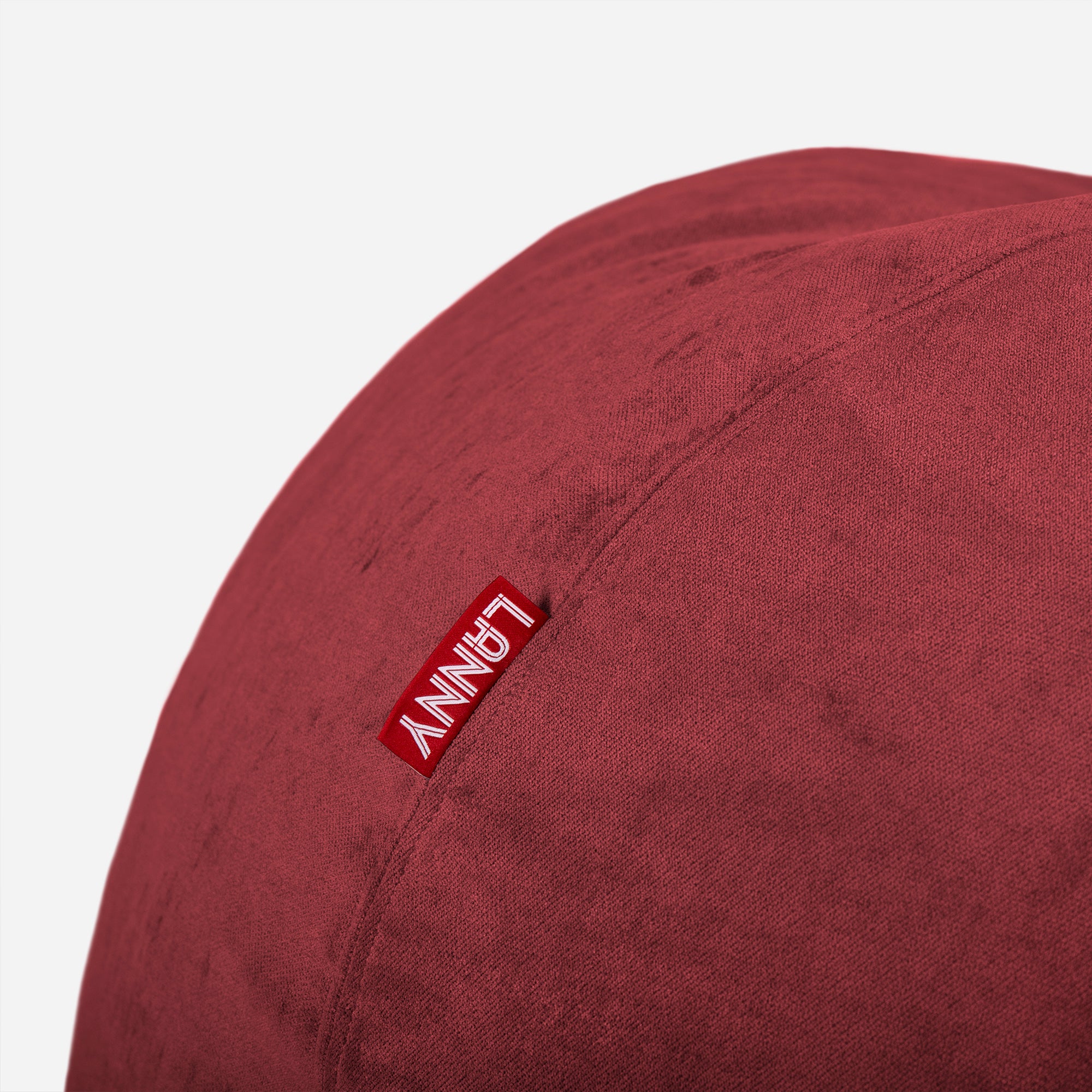 Lanny Oversize Chenille Sphere Bean bag - Red