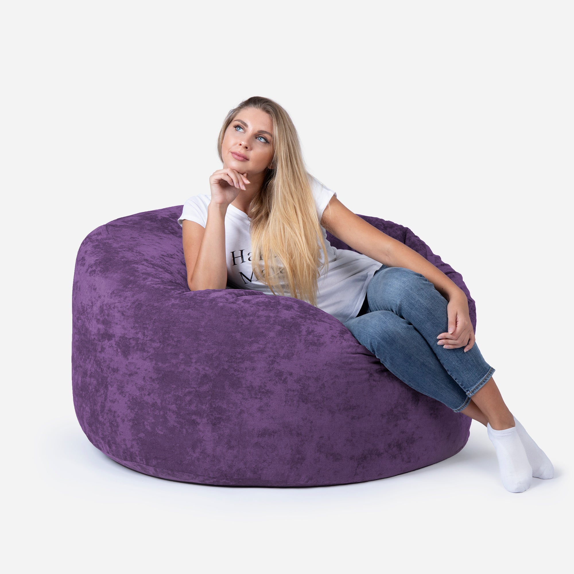 Original Medium Aldo Violet Bean Bag