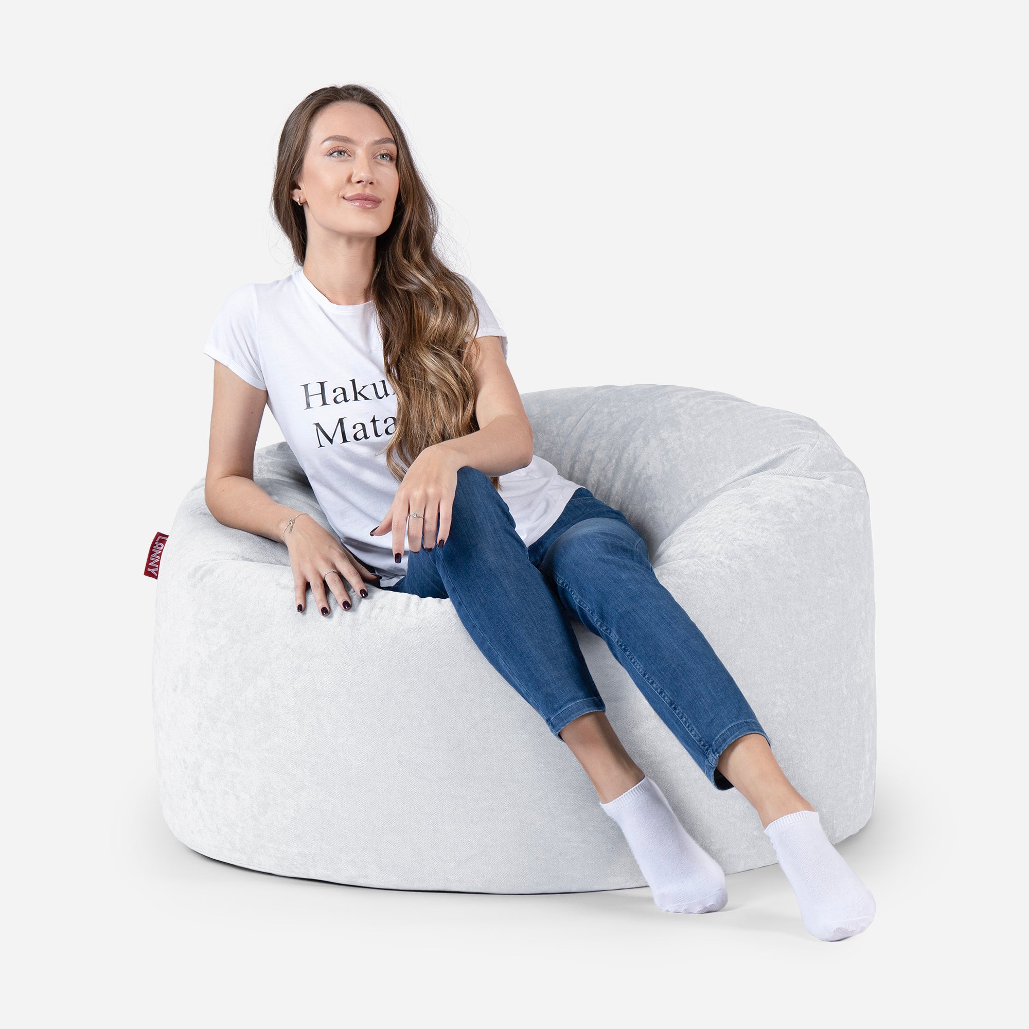 Medium Original Aldo White Bean Bag