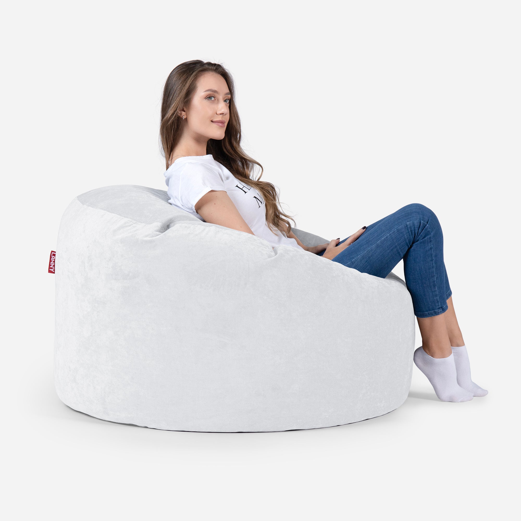 Medium Original Aldo White Bean Bag