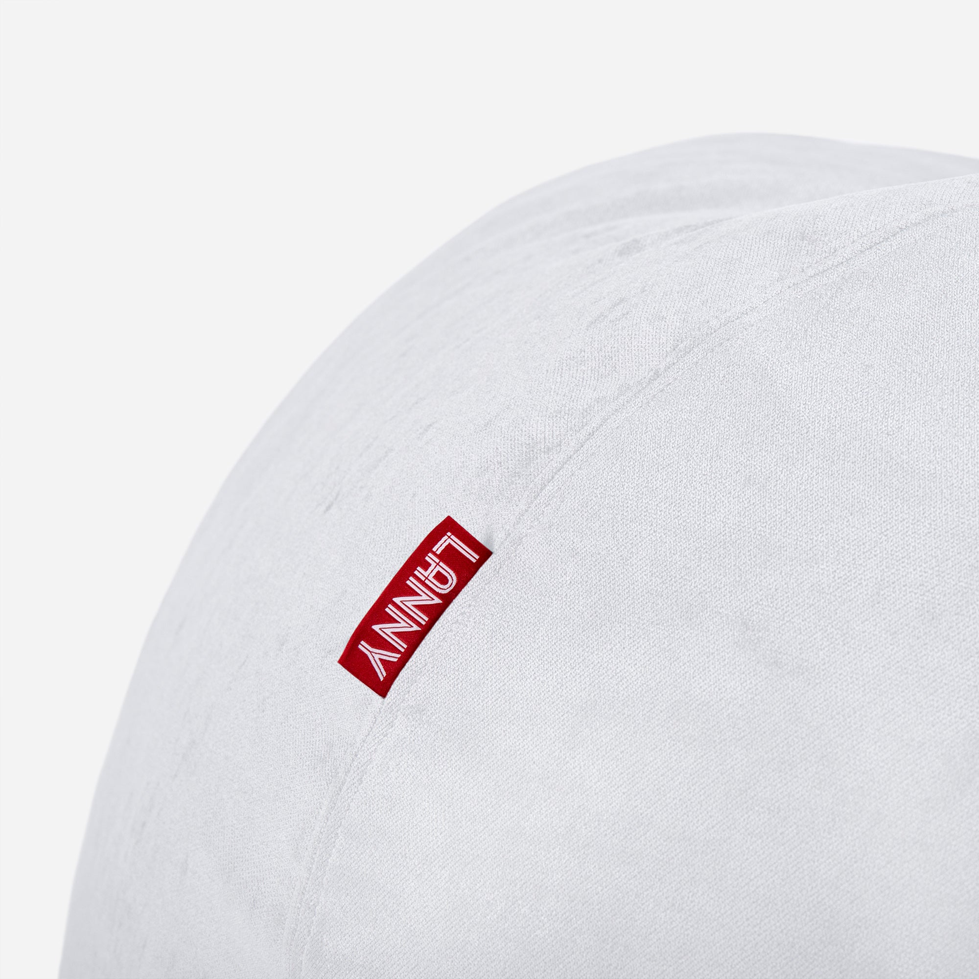 Lanny Oversize Chenille Sphere Bean bag - White