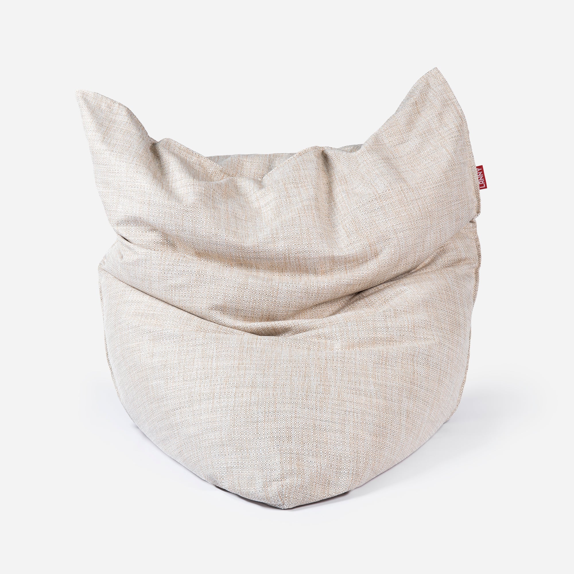 Sloppy Tweed Beige Bean bag