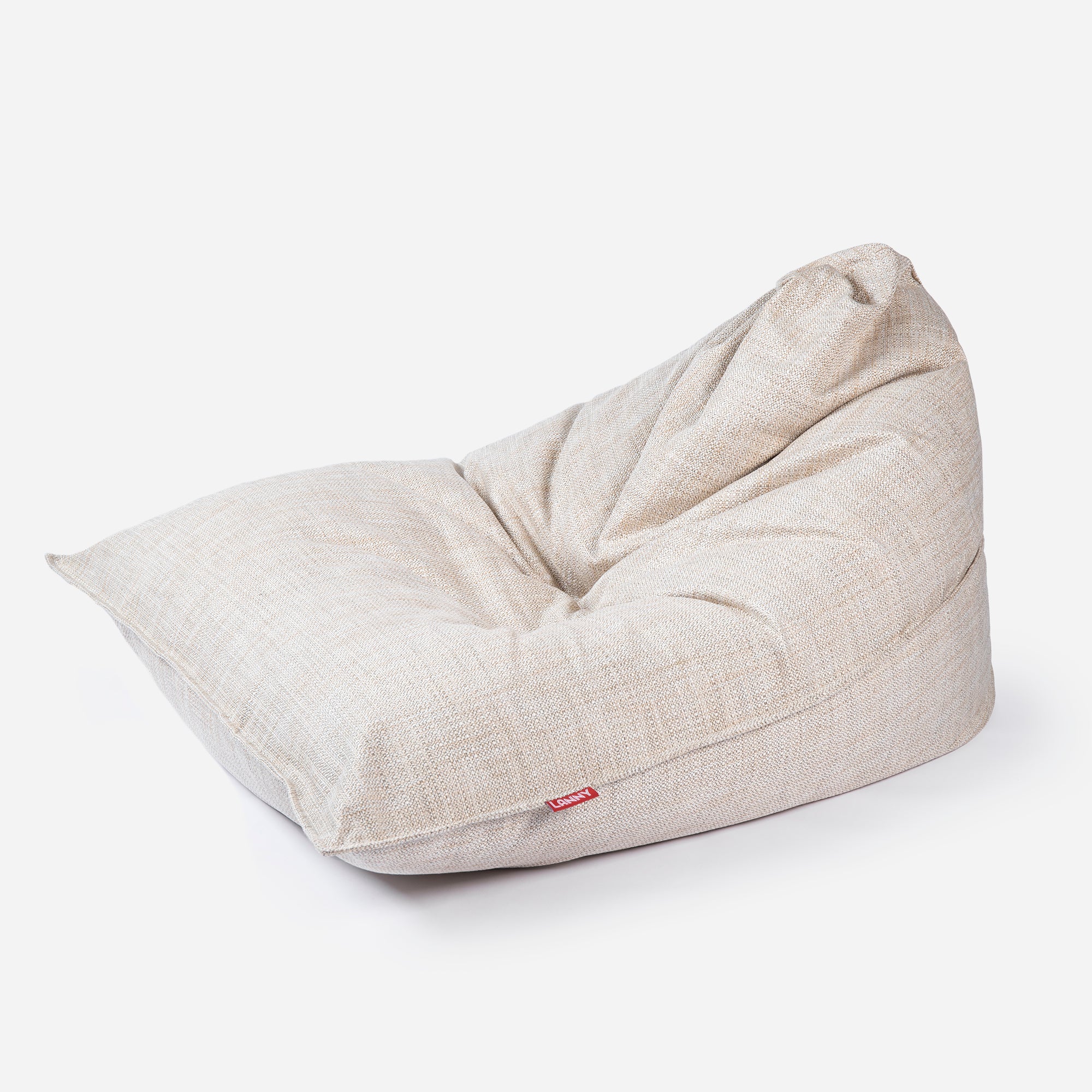 Sloppy Tweed Beige Bean bag