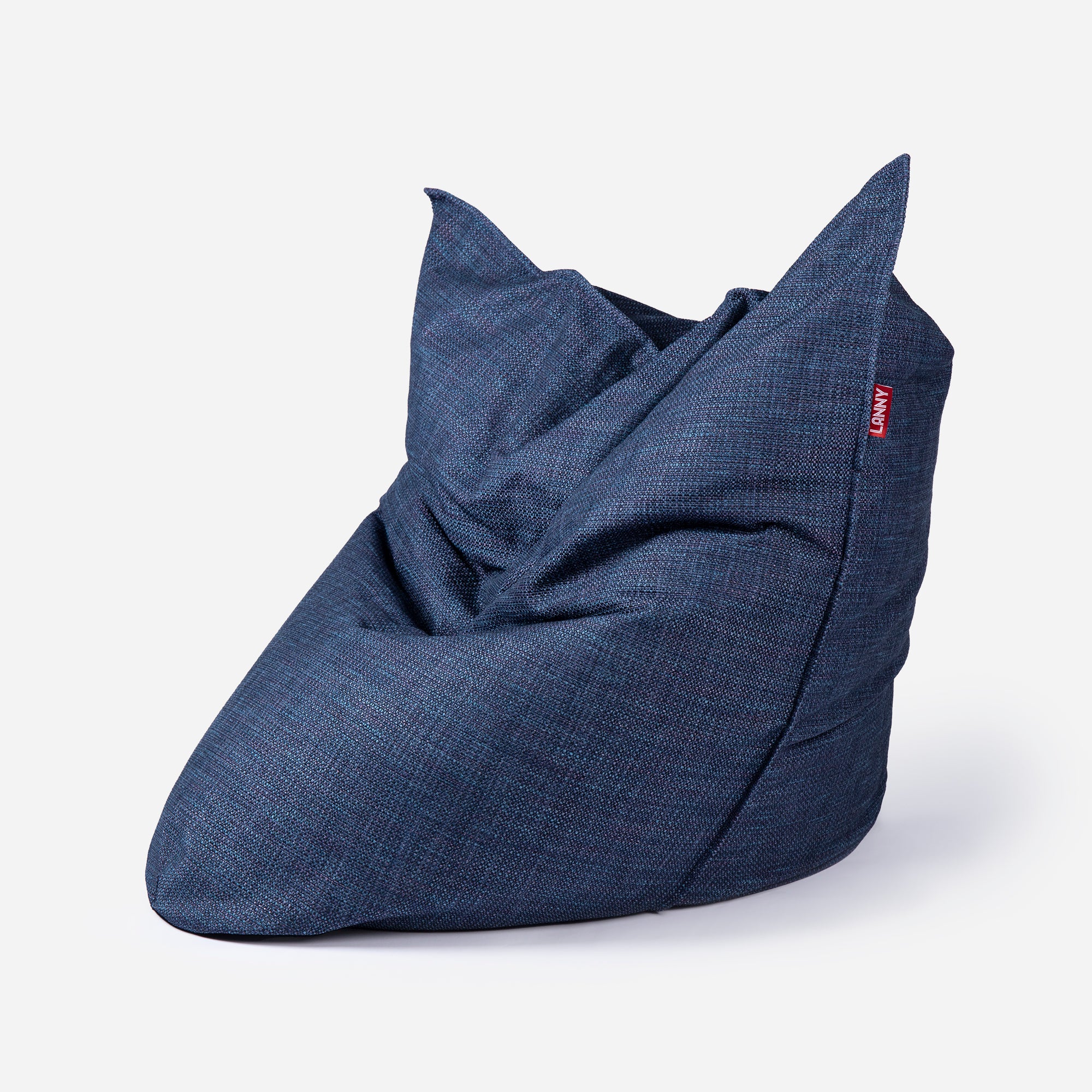 Mini Sloppy Tweed Blue Bean bag