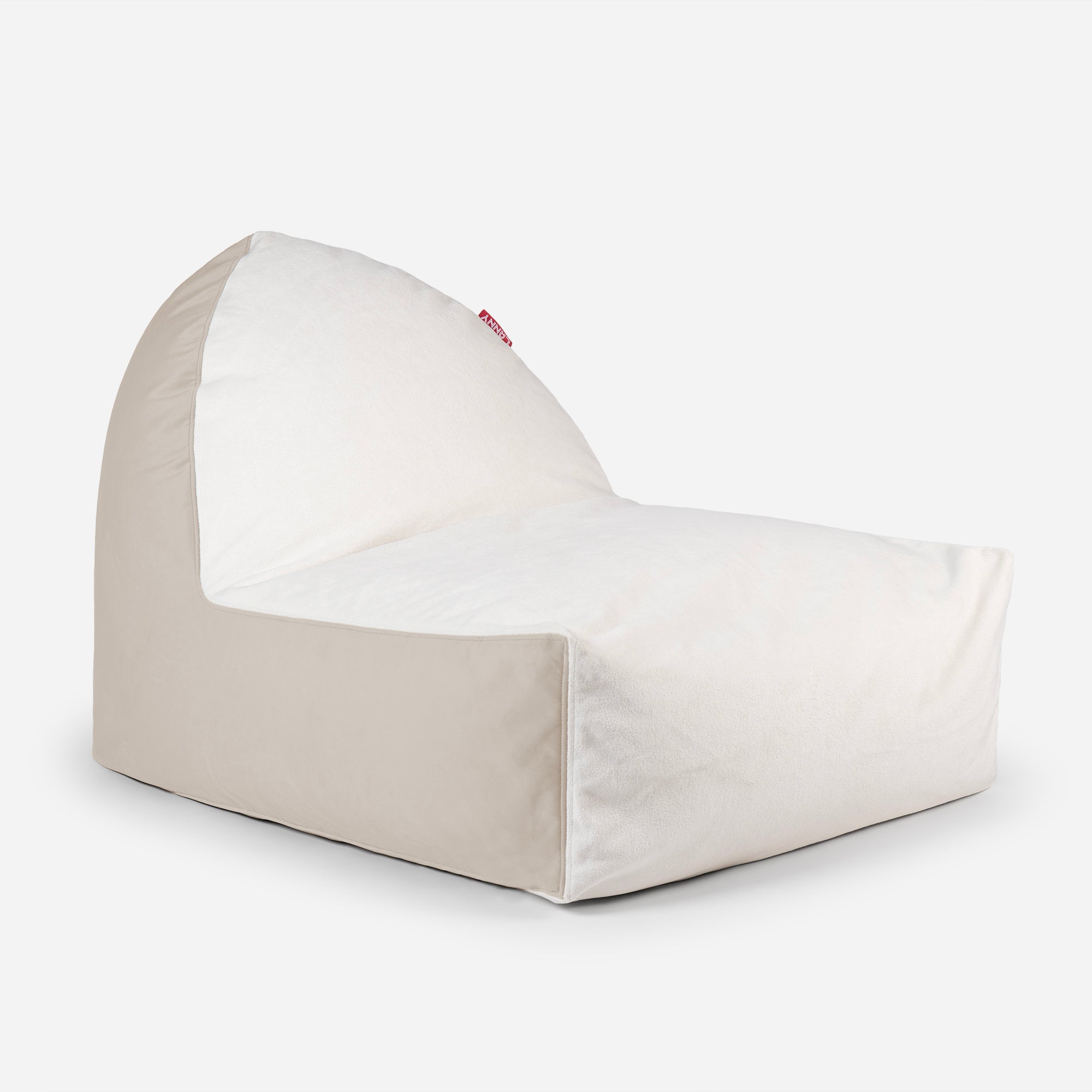 Lanny Orca Velvet Bean Bag Chair - Beige
