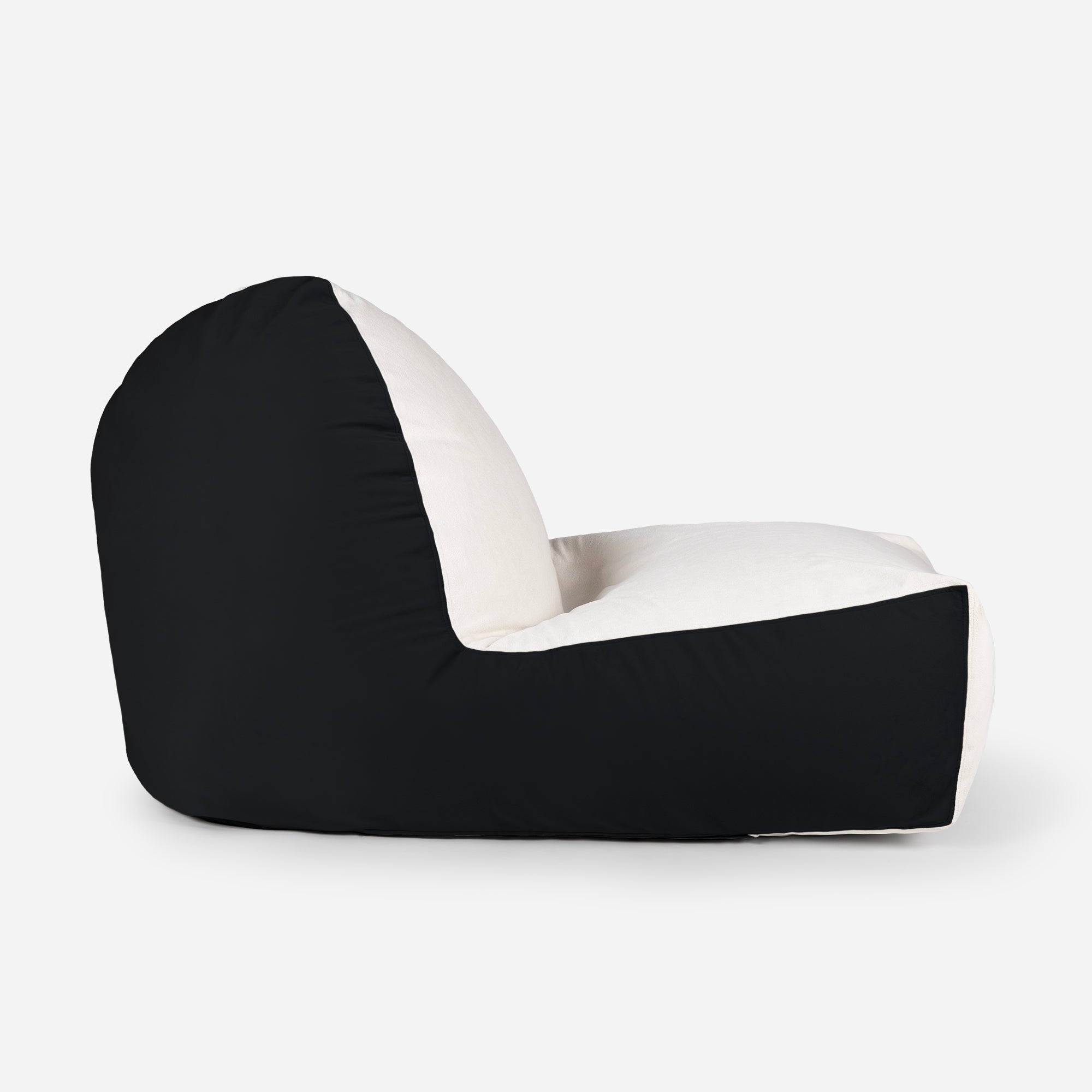 Lanny Orca Velvet Bean Bag Chair - Black