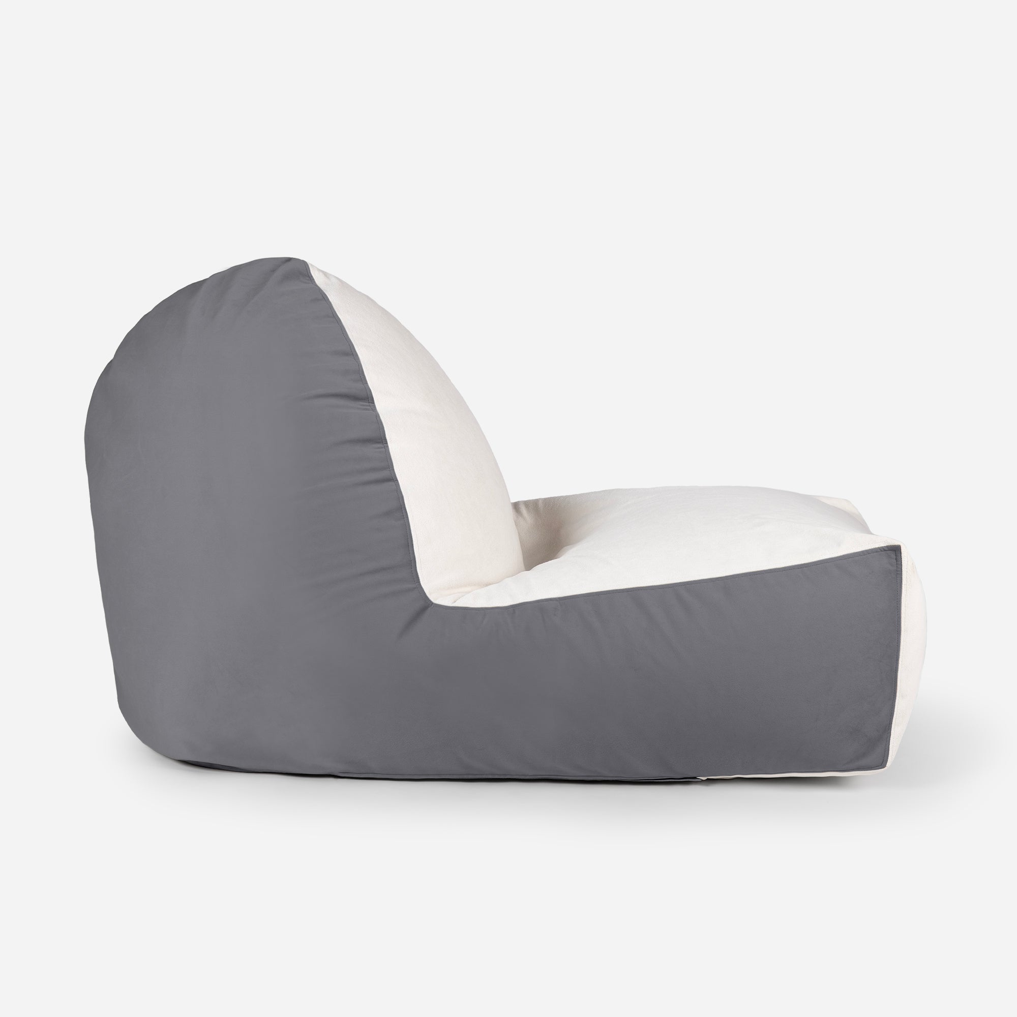 Lanny Orca Velvet Bean Bag Chair - Gray