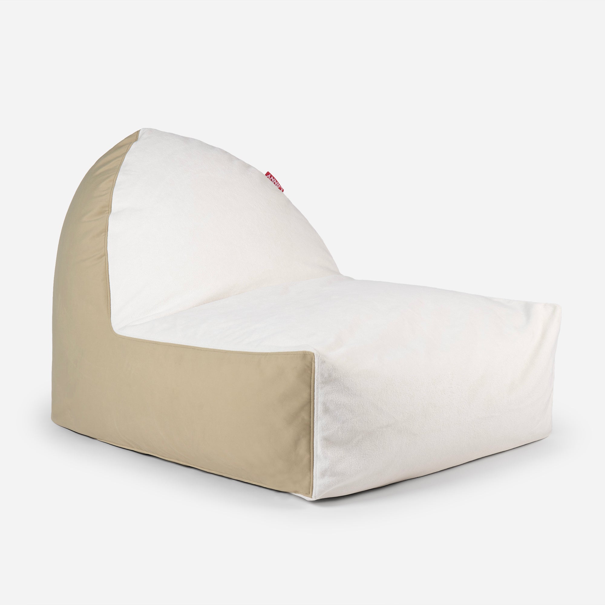 Lanny Orca Velvet Bean Bag Chair - Khaki