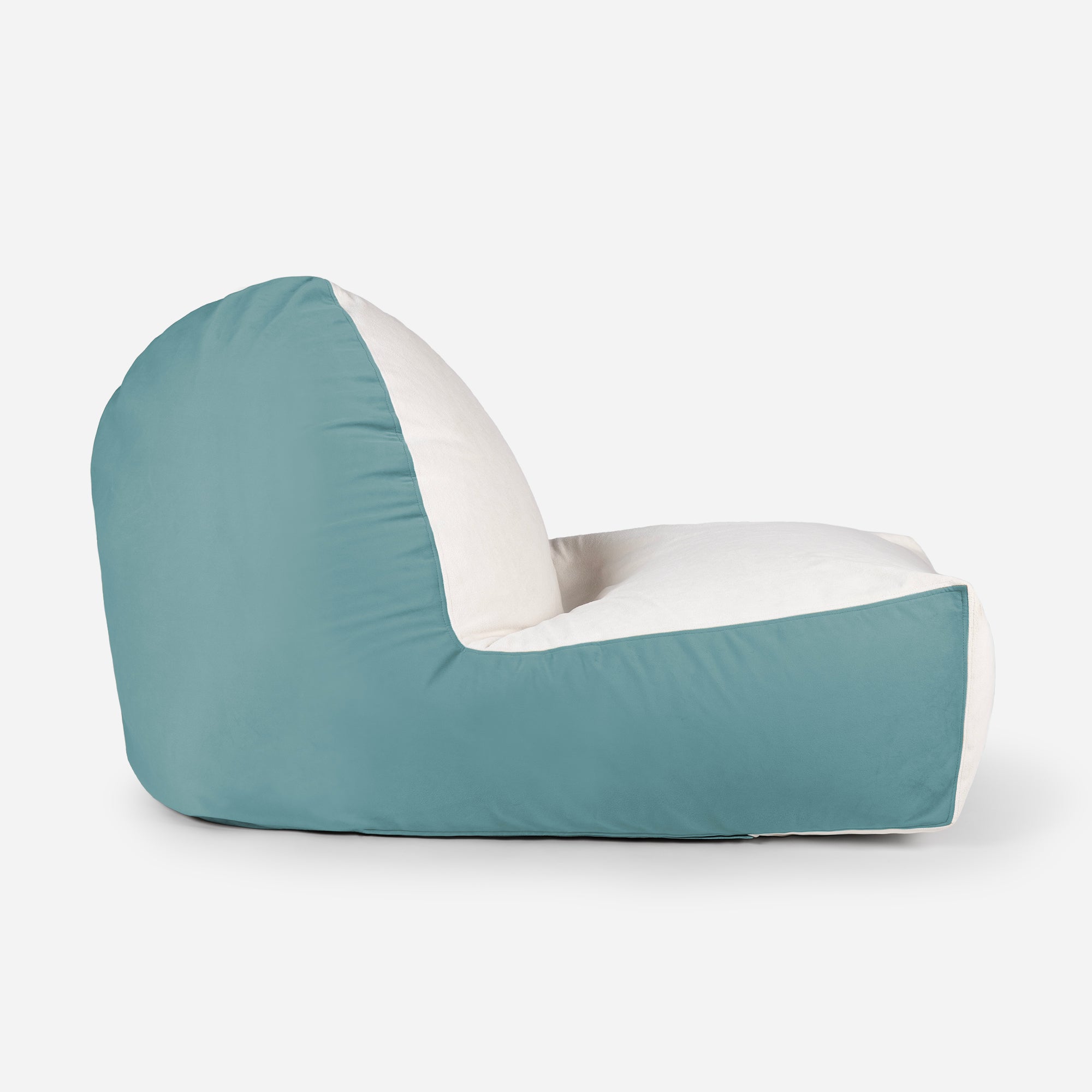 Lanny Orca Velvet Bean Bag Chair - Turquoise