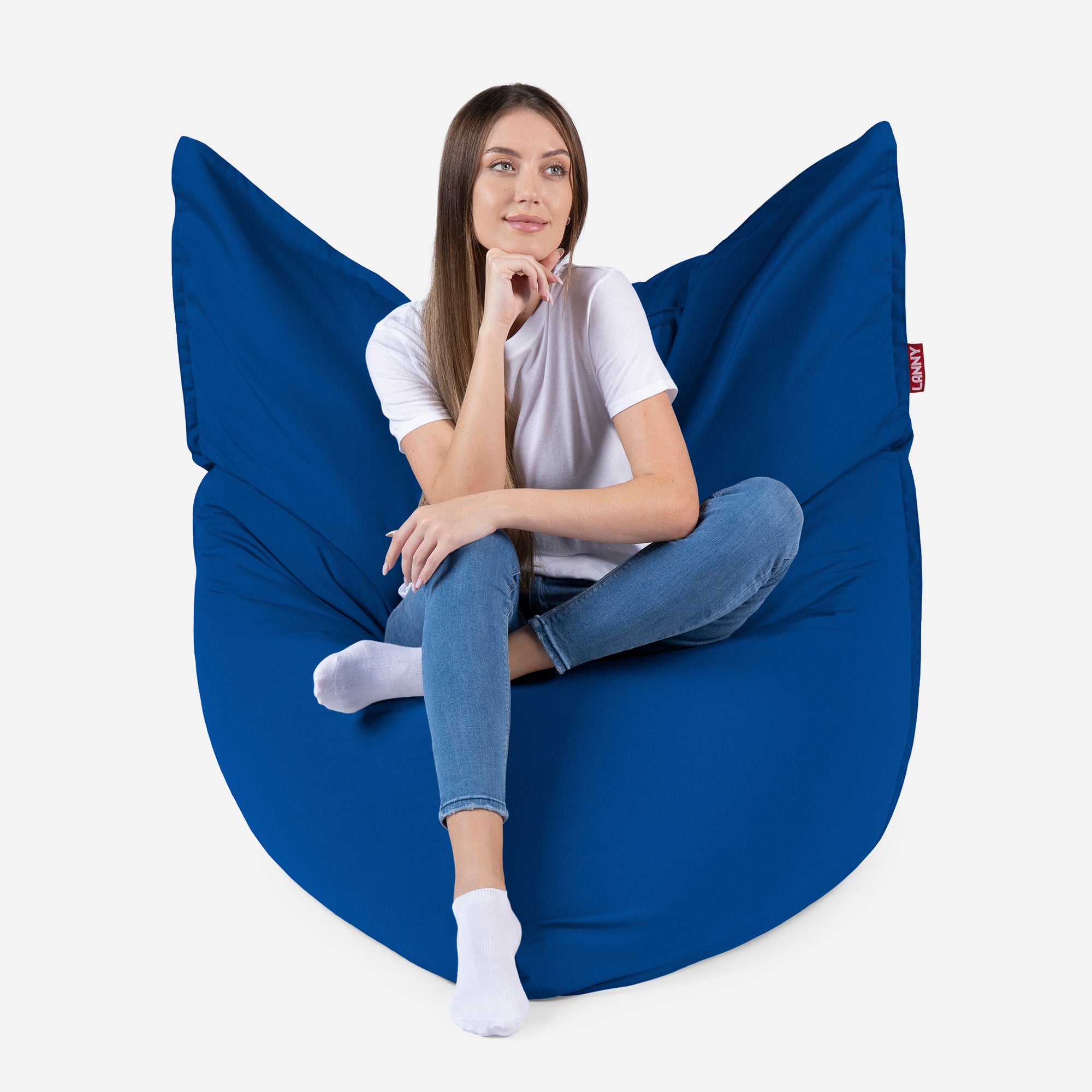Sloppy Large Outdoor Blue Bean Bag