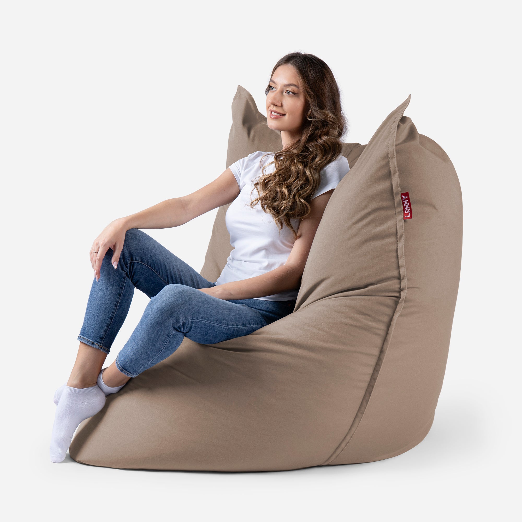 Sloppy Large Outdoor Cappuccino Bean Bag