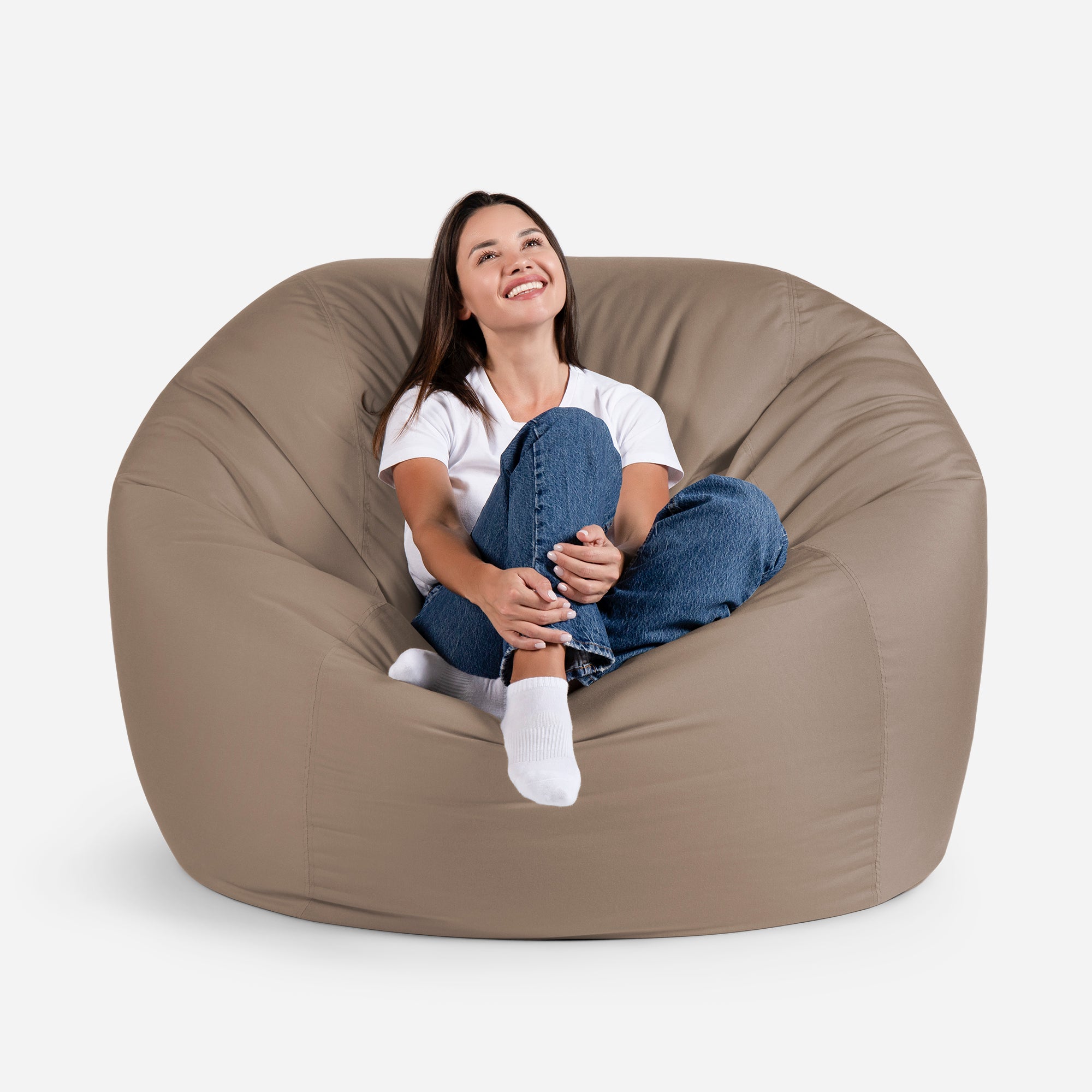 Lanny Oversize Outdoor Sphere Bean bag - Cappuccino