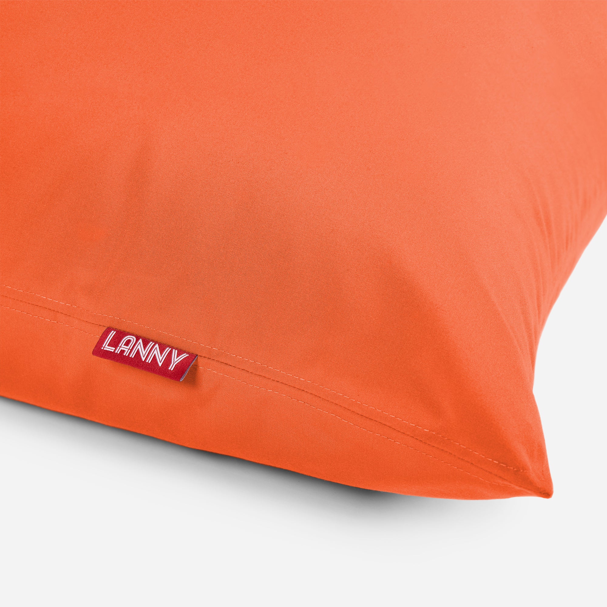 Lanny Solid Tone Outdoor Slim Bean Bag - Tropical Orange