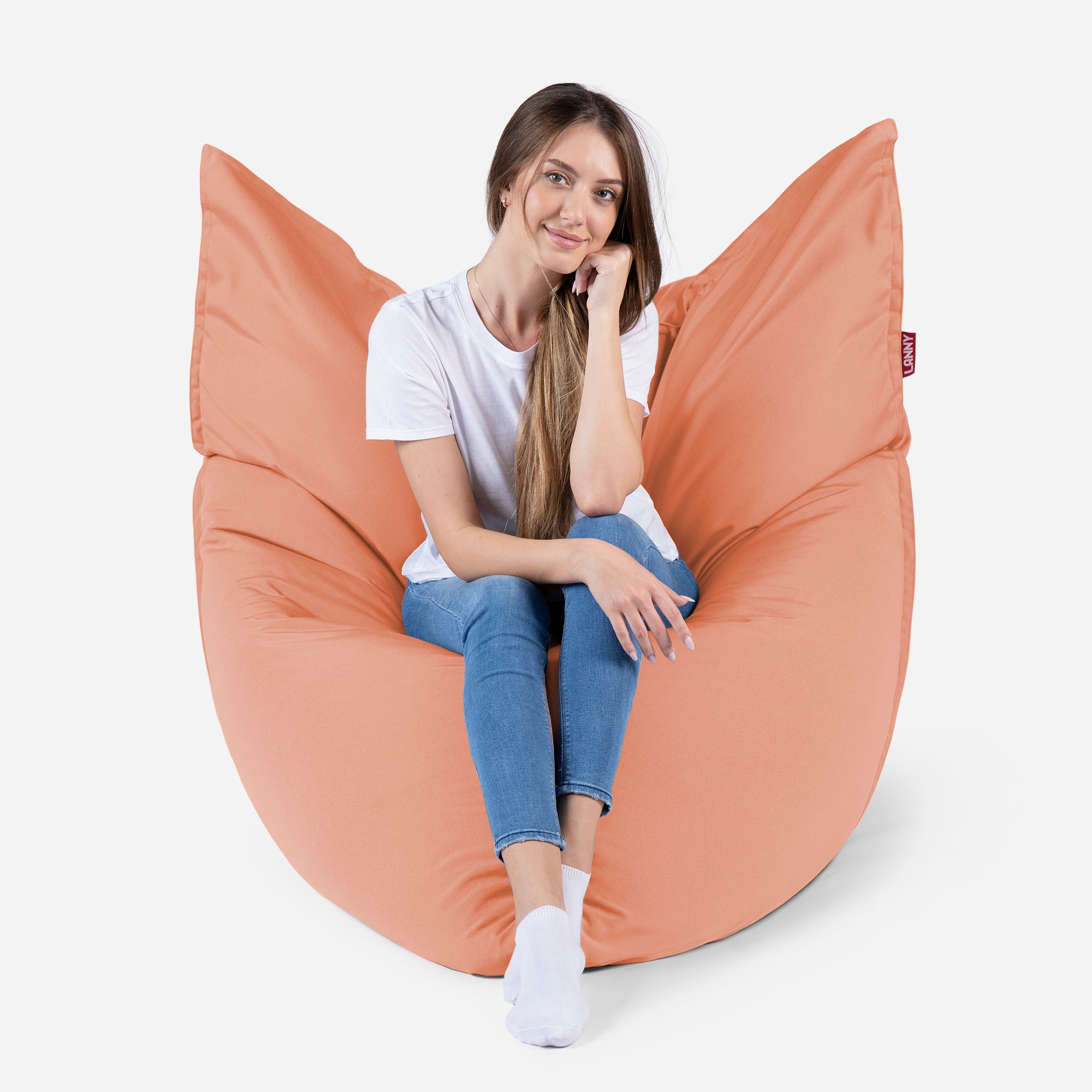 Sloppy Large Outdoor Peach Bean Bag