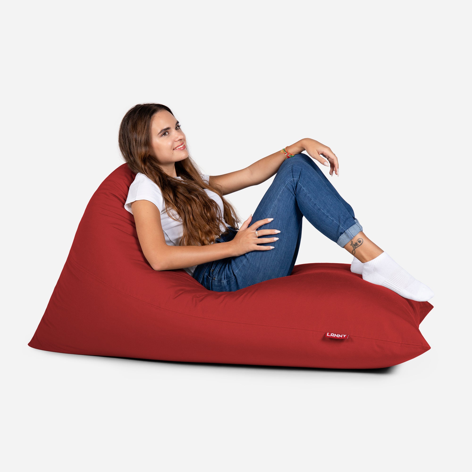 Slim Outdoor Red Bean bag