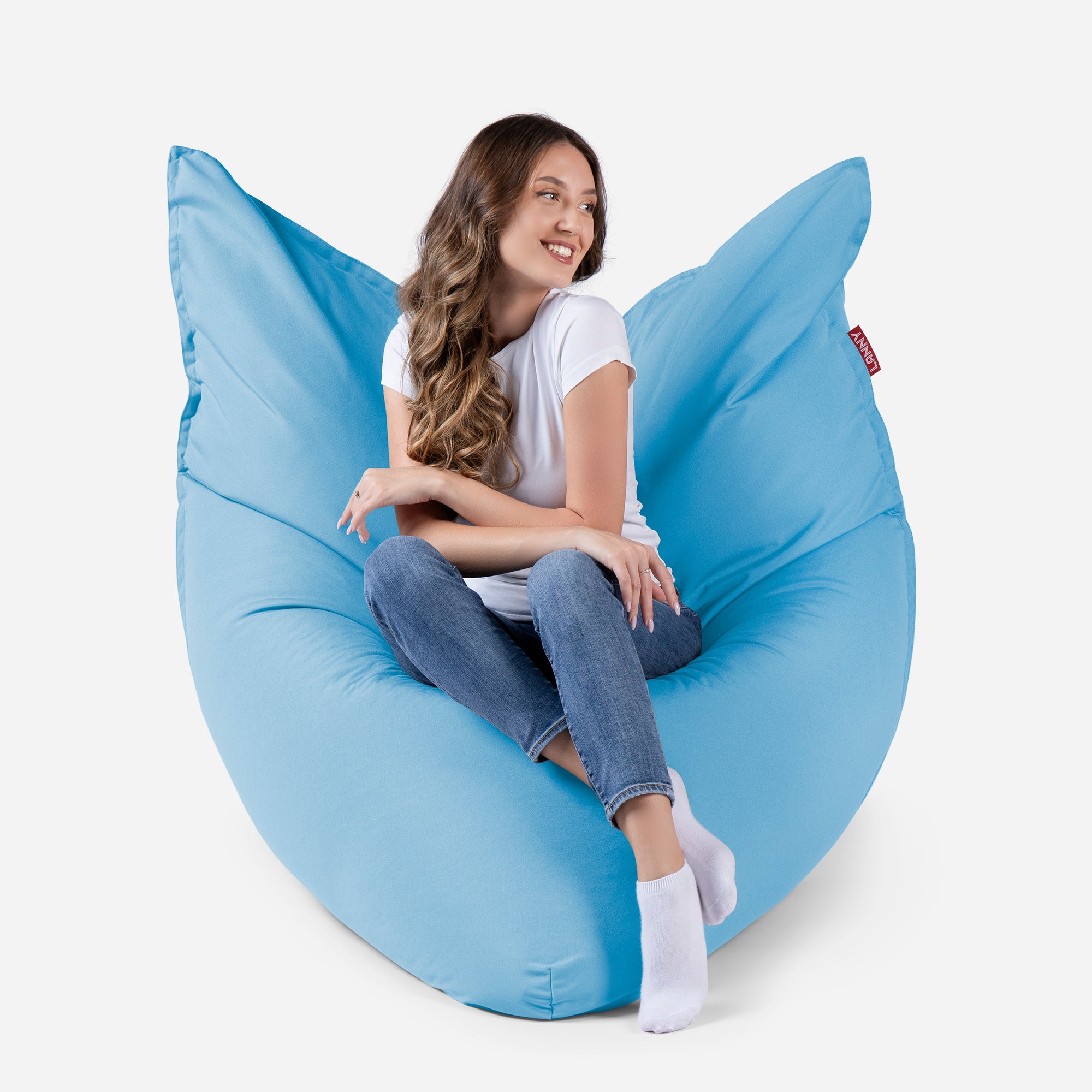 Sloppy Large Outdoor Sky blue Bean Bag
