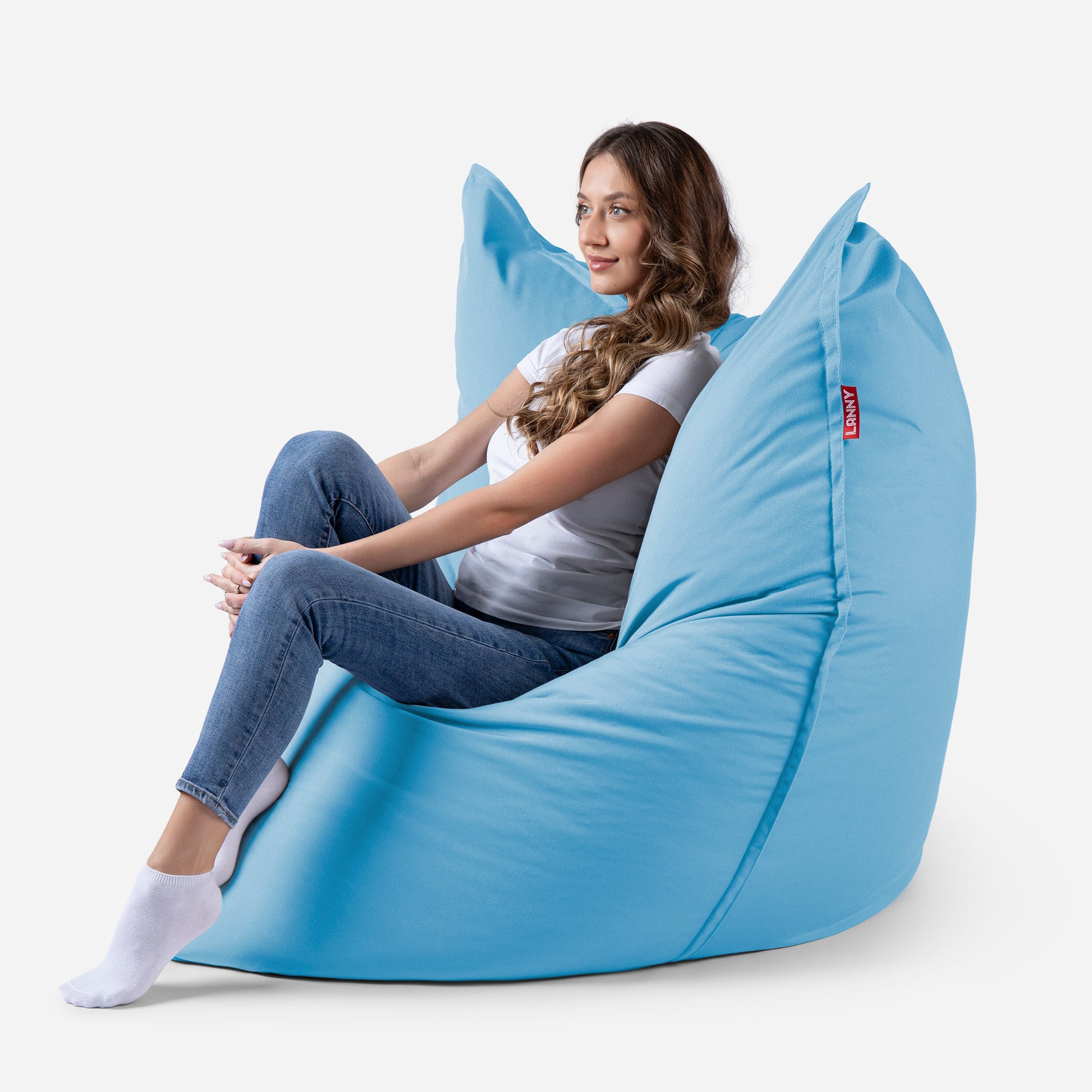Sloppy Large Outdoor Sky blue Bean Bag