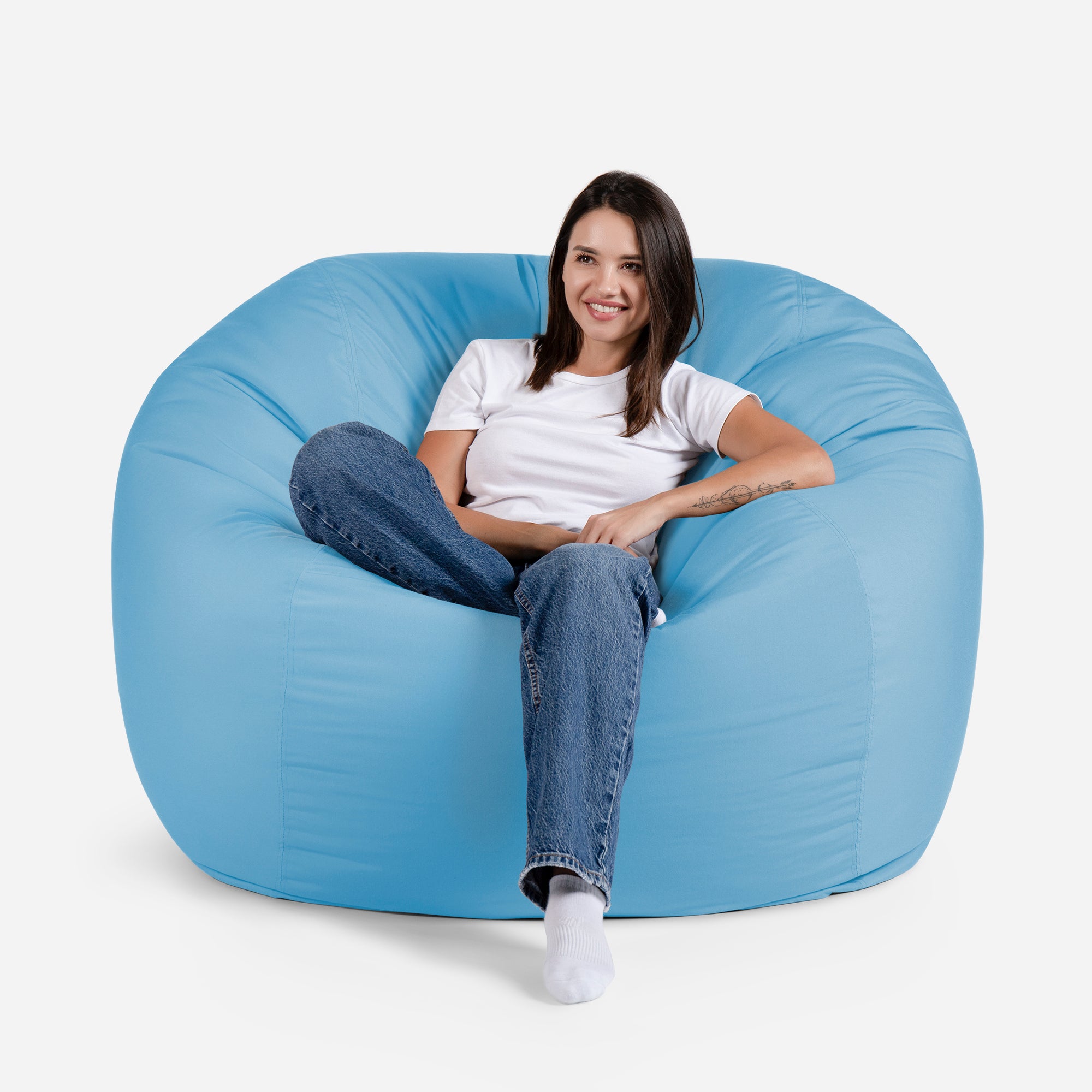 Sphere Outdoor Sky Blue Bean bag