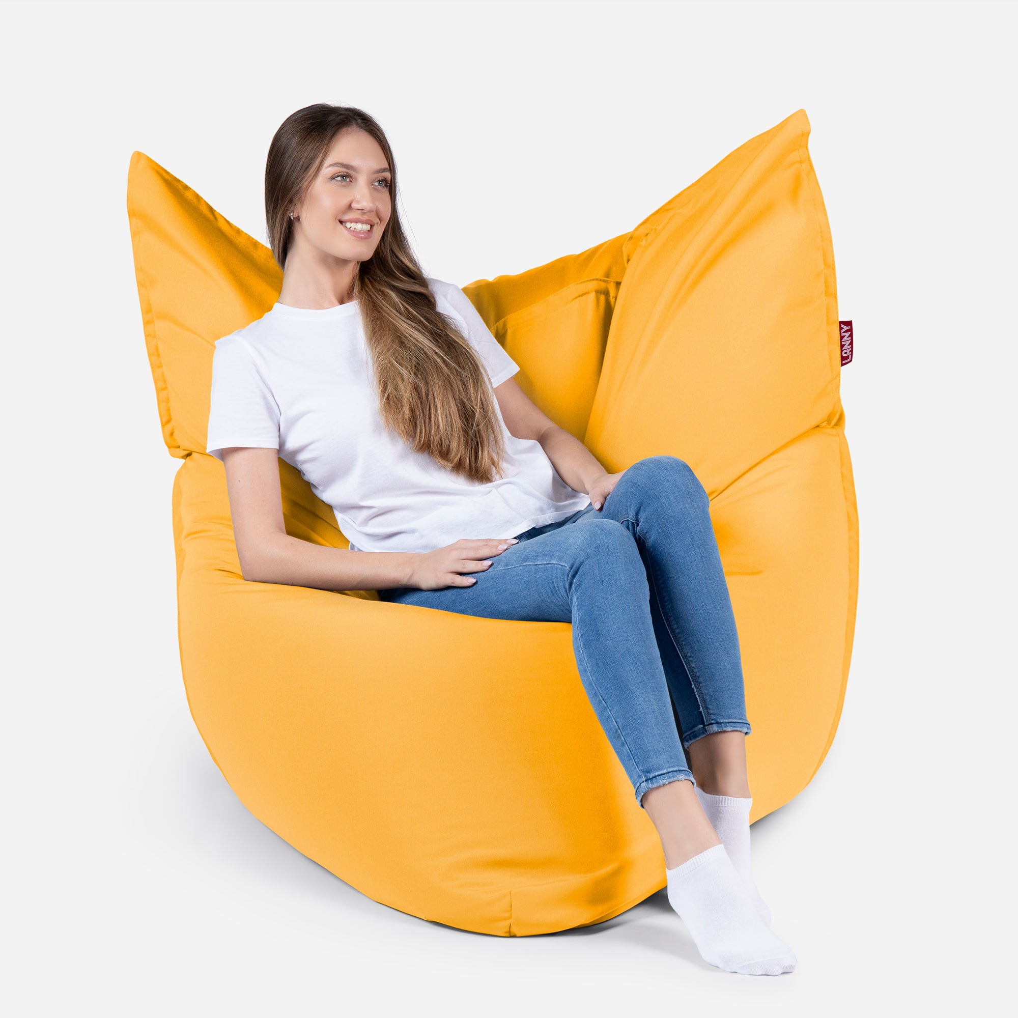 Sloppy Large Outdoor Yellow Bean Bag