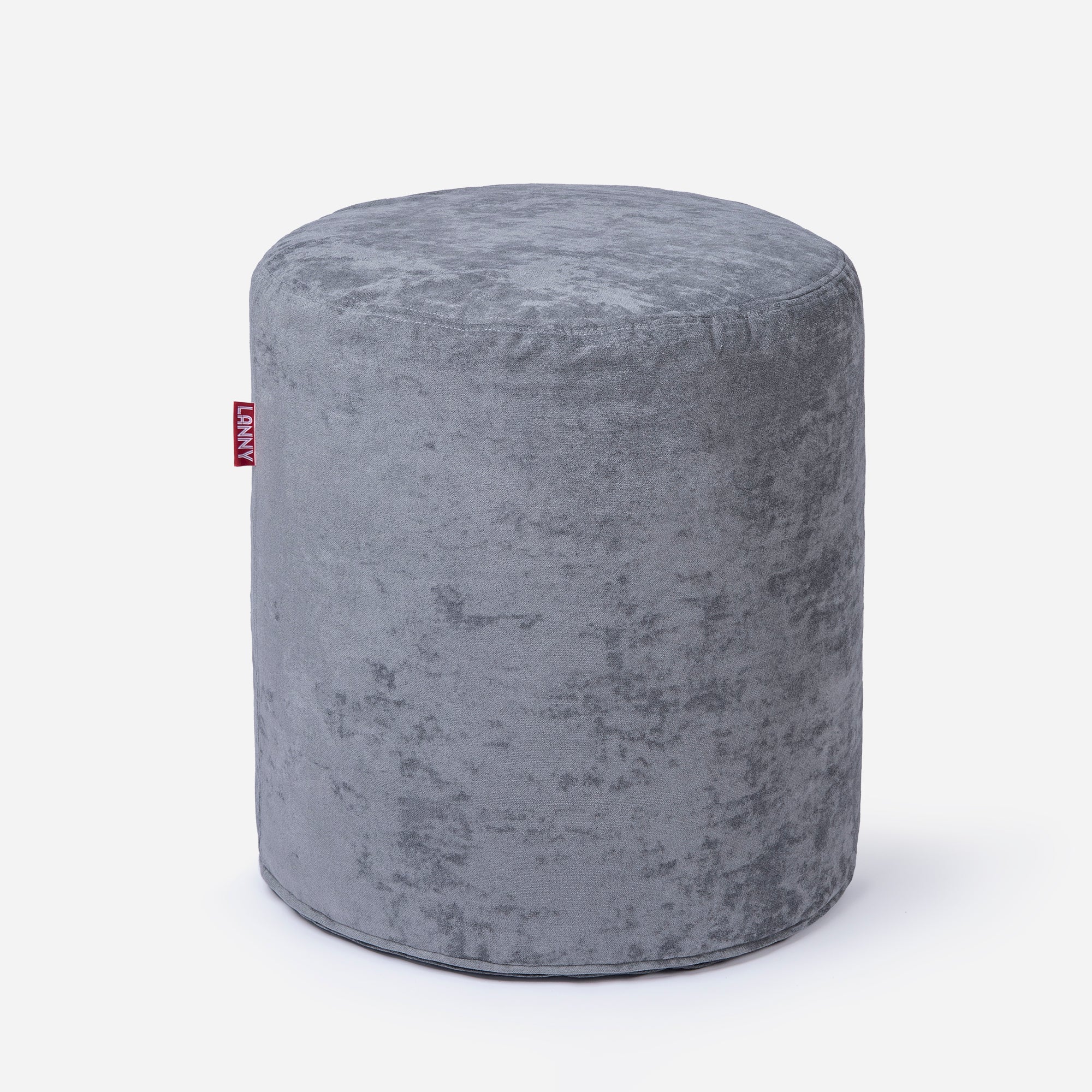 Tall Aldo Gray Pouf