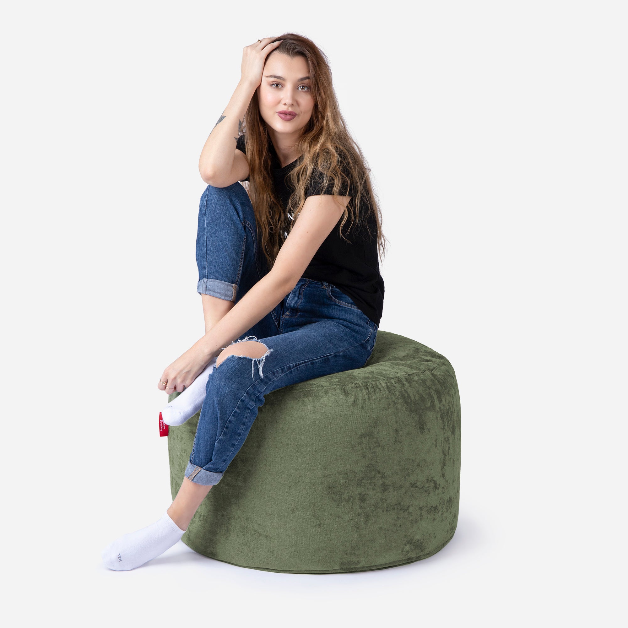 Medium Aldo Khaki Pouf