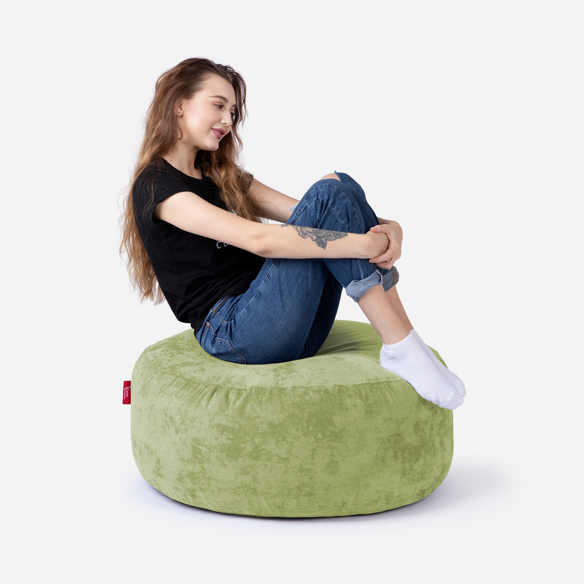 Short Aldo Lime Pouf