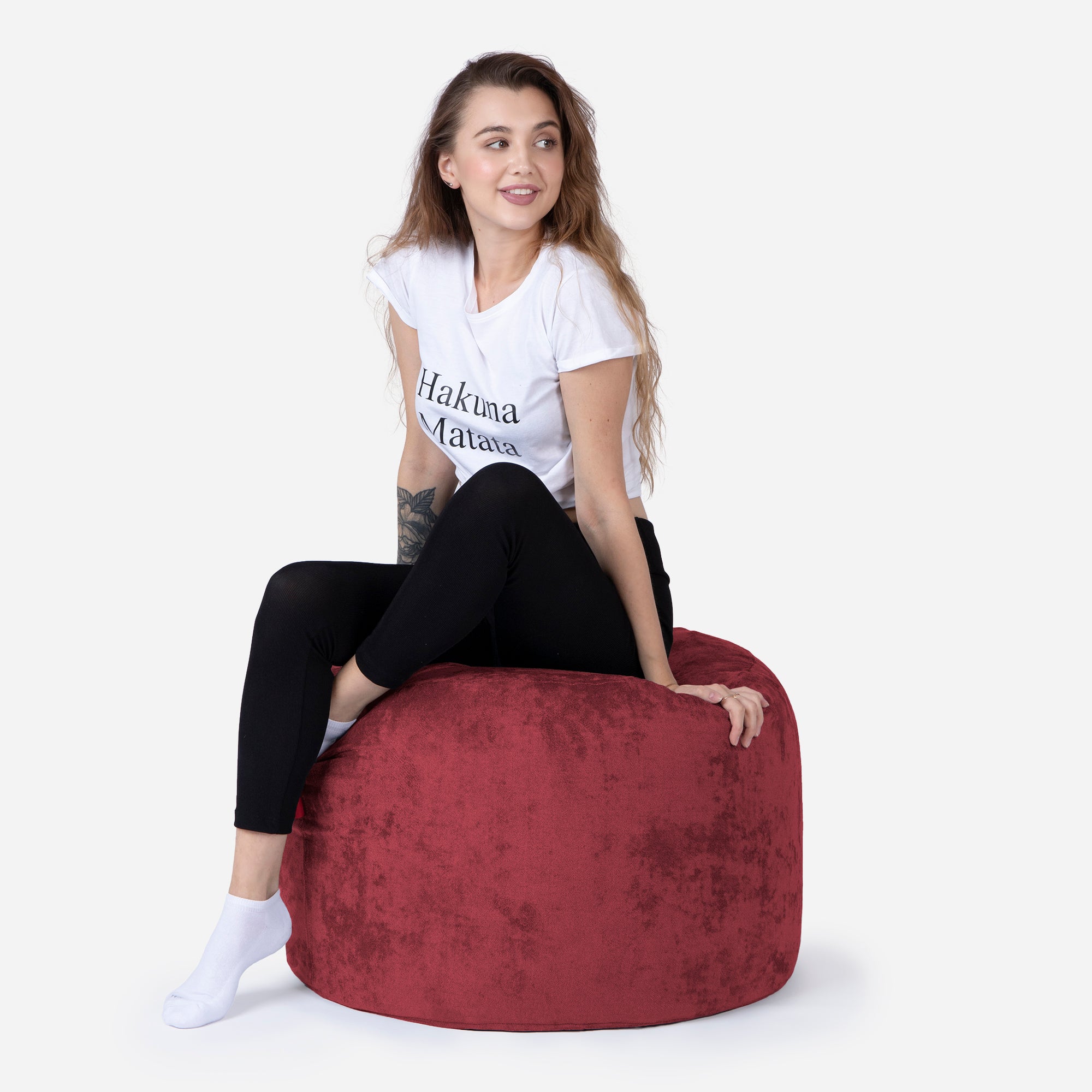 Medium Aldo Red Pouf