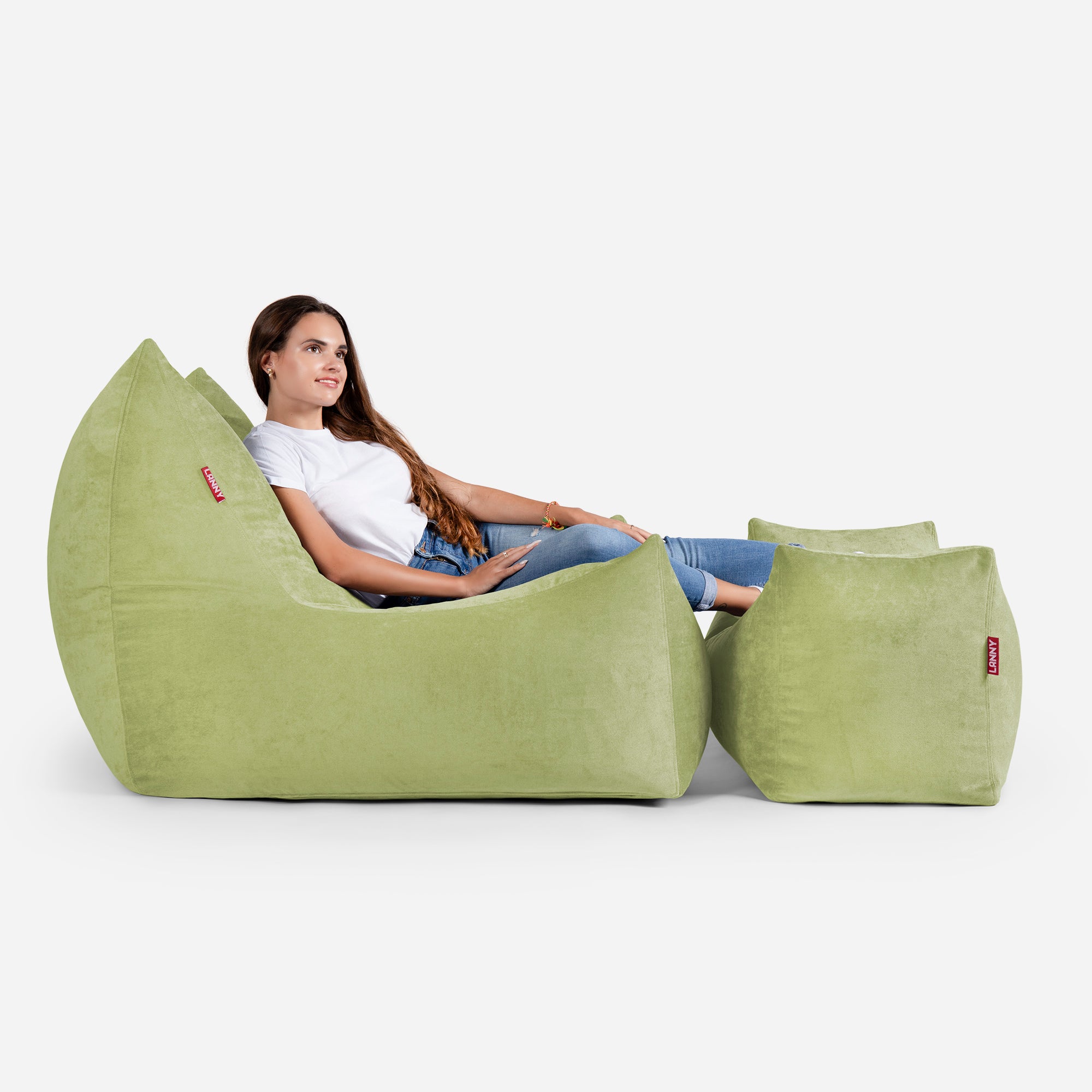 Quadro Aldo Lime Bean bag Chair