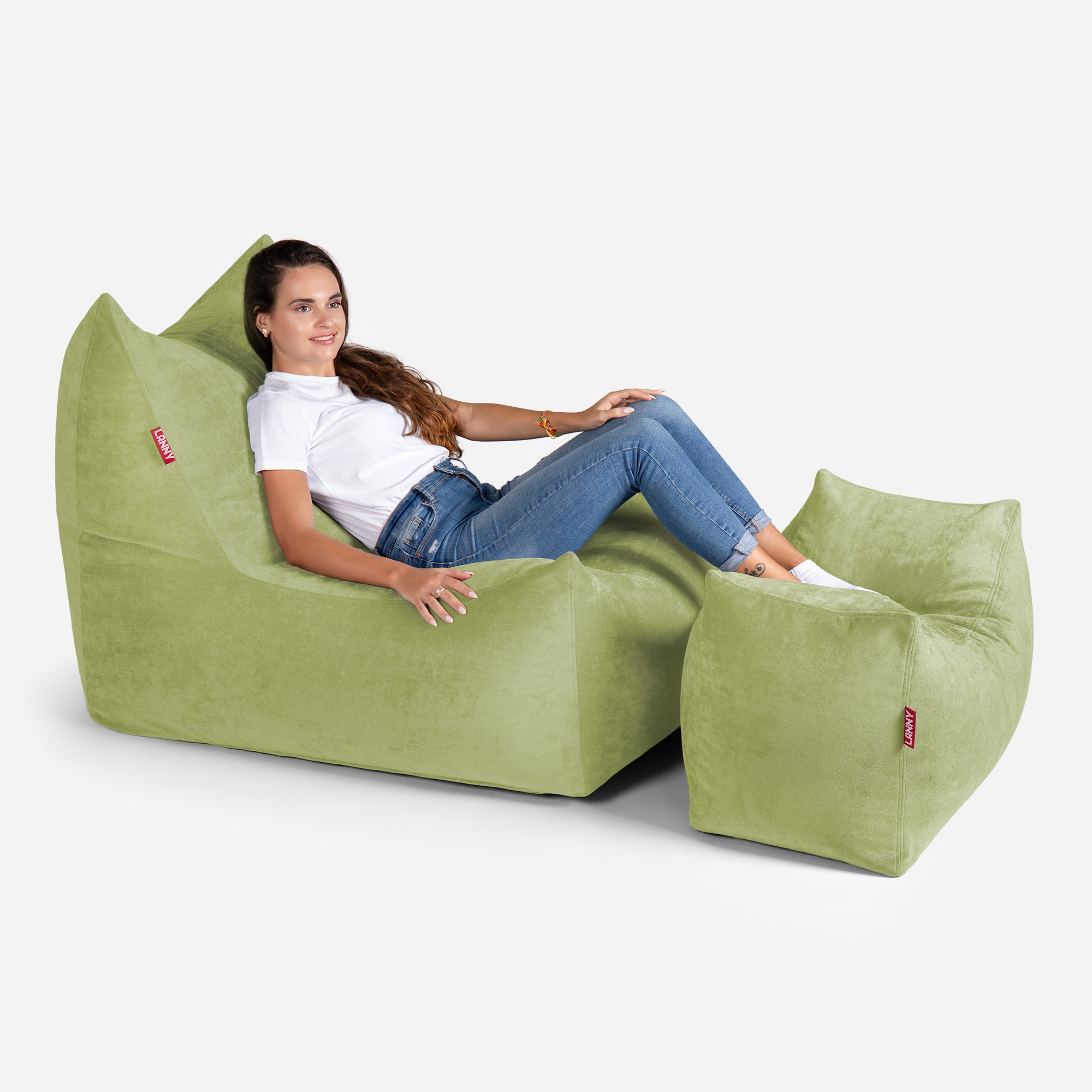 Quadro Aldo Lime Bean bag Chair