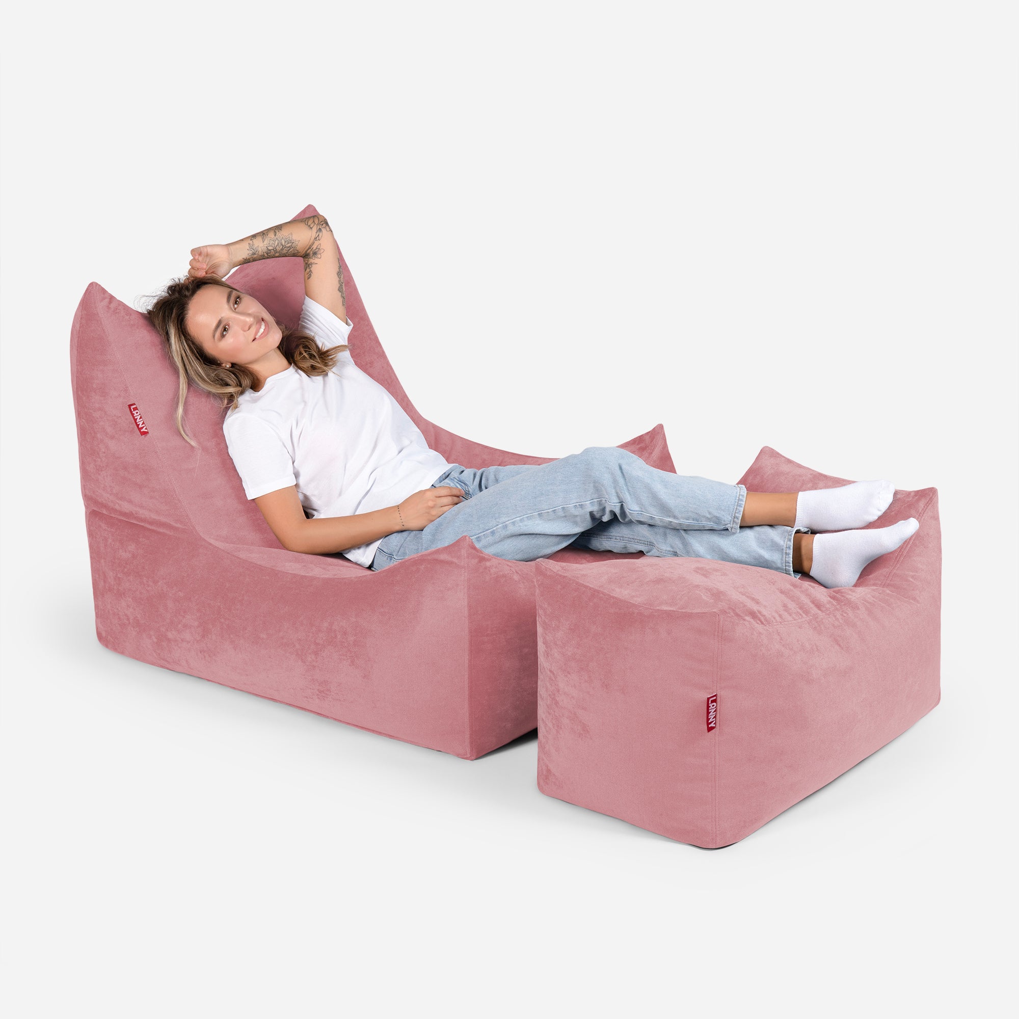 Quadro Aldo Pink Bean bag Chair