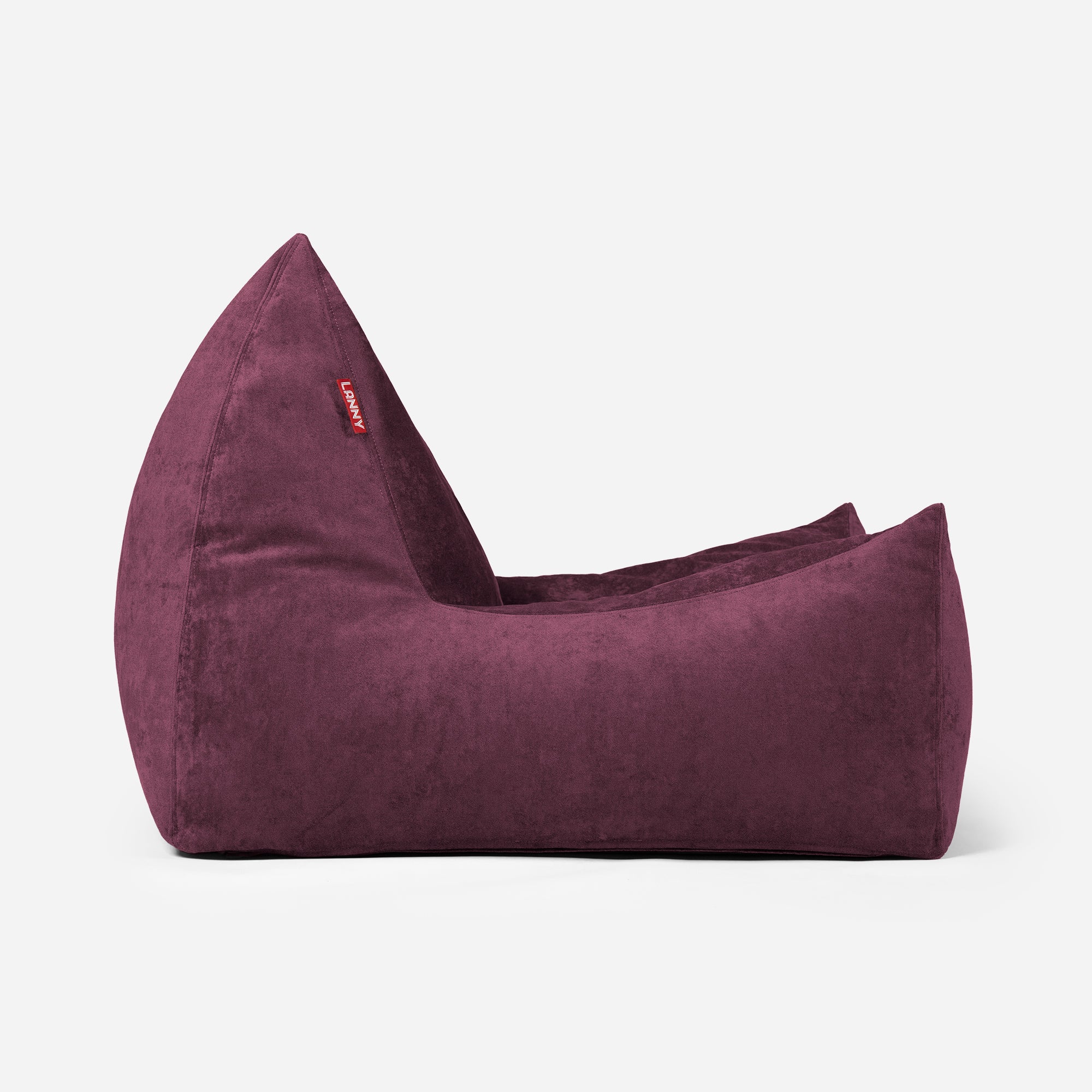Quadro Aldo Purple Bean bag Chair & Footrest Set