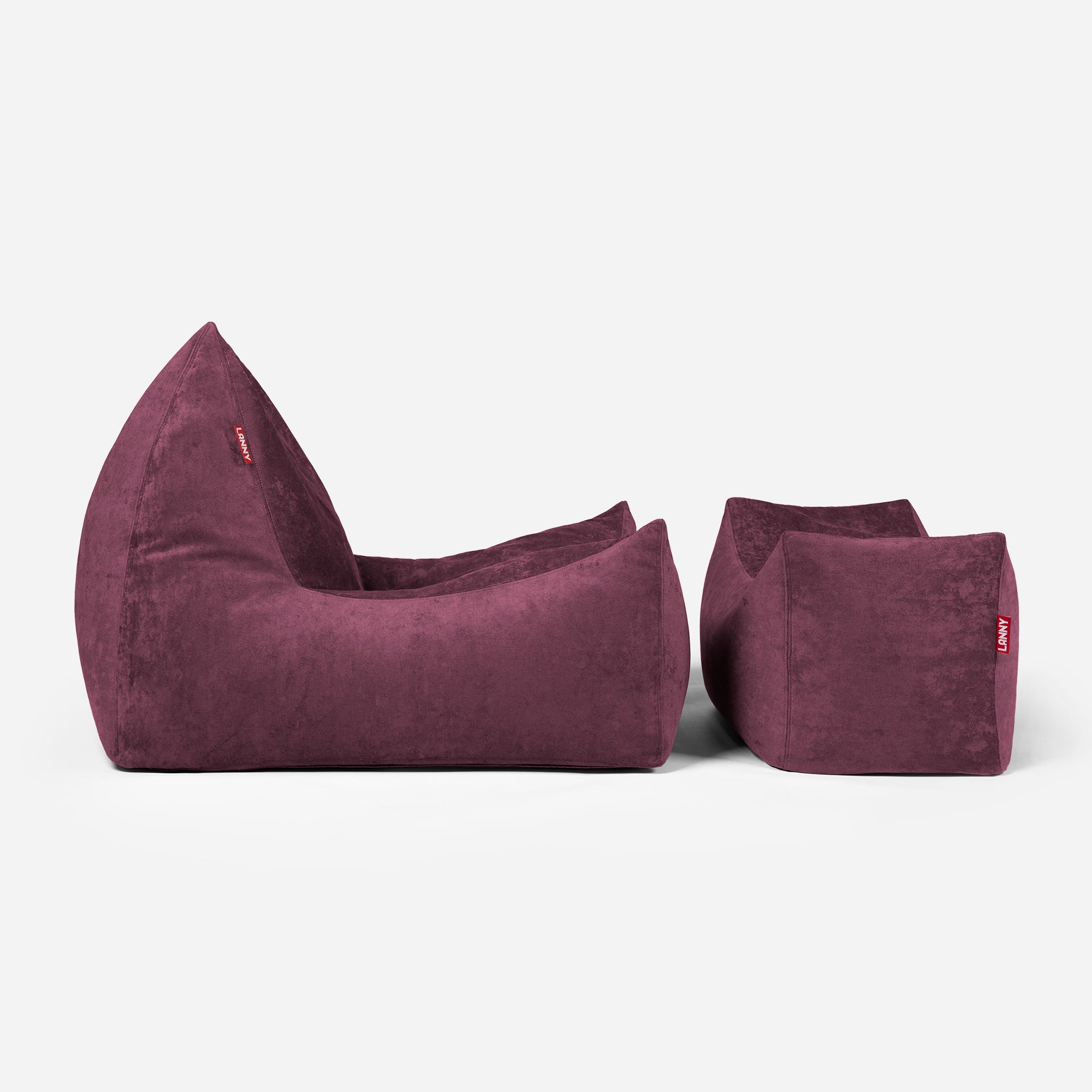 Quadro Aldo Purple Bean bag Chair