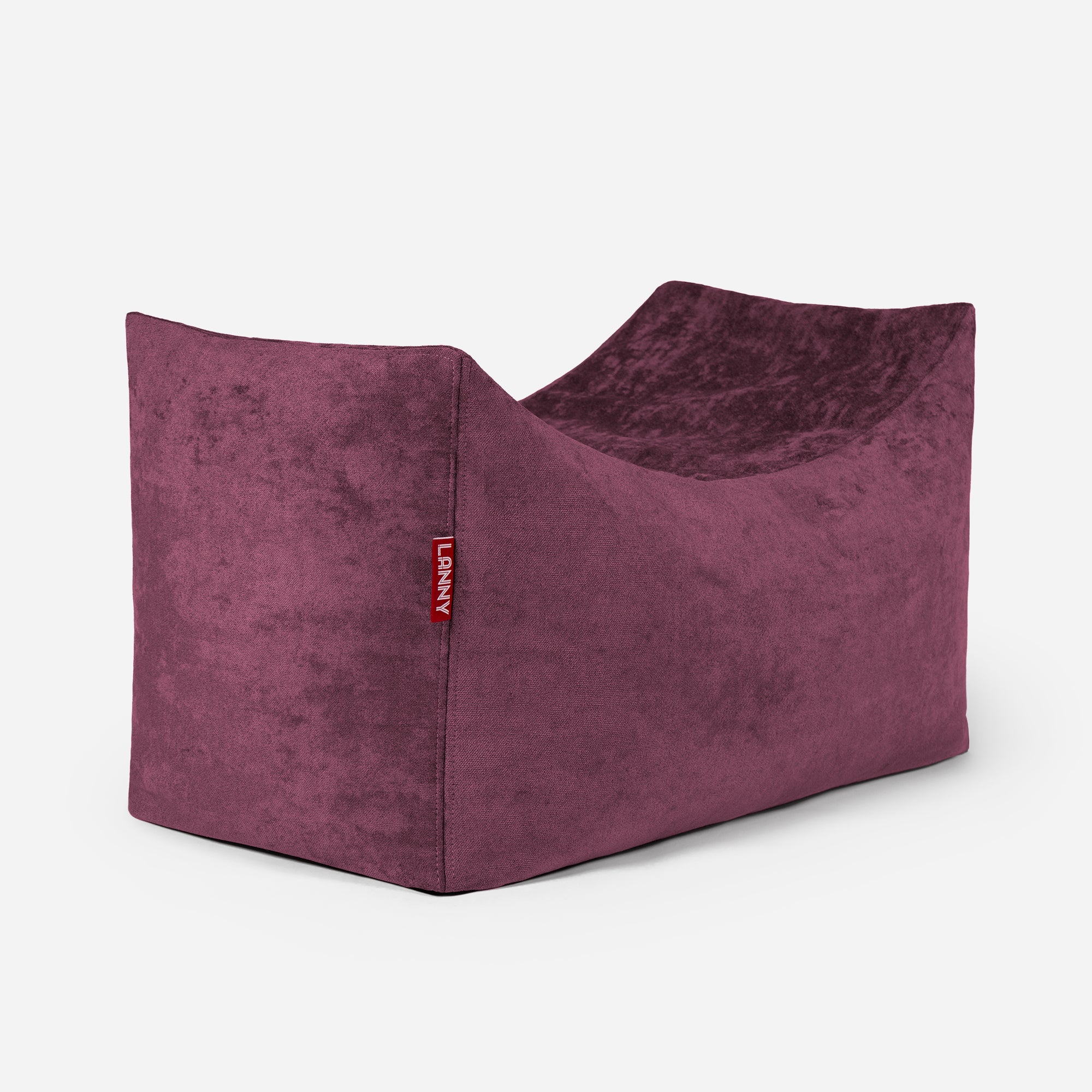 Quadro Aldo Purple Bean bag Chair & Footrest Set