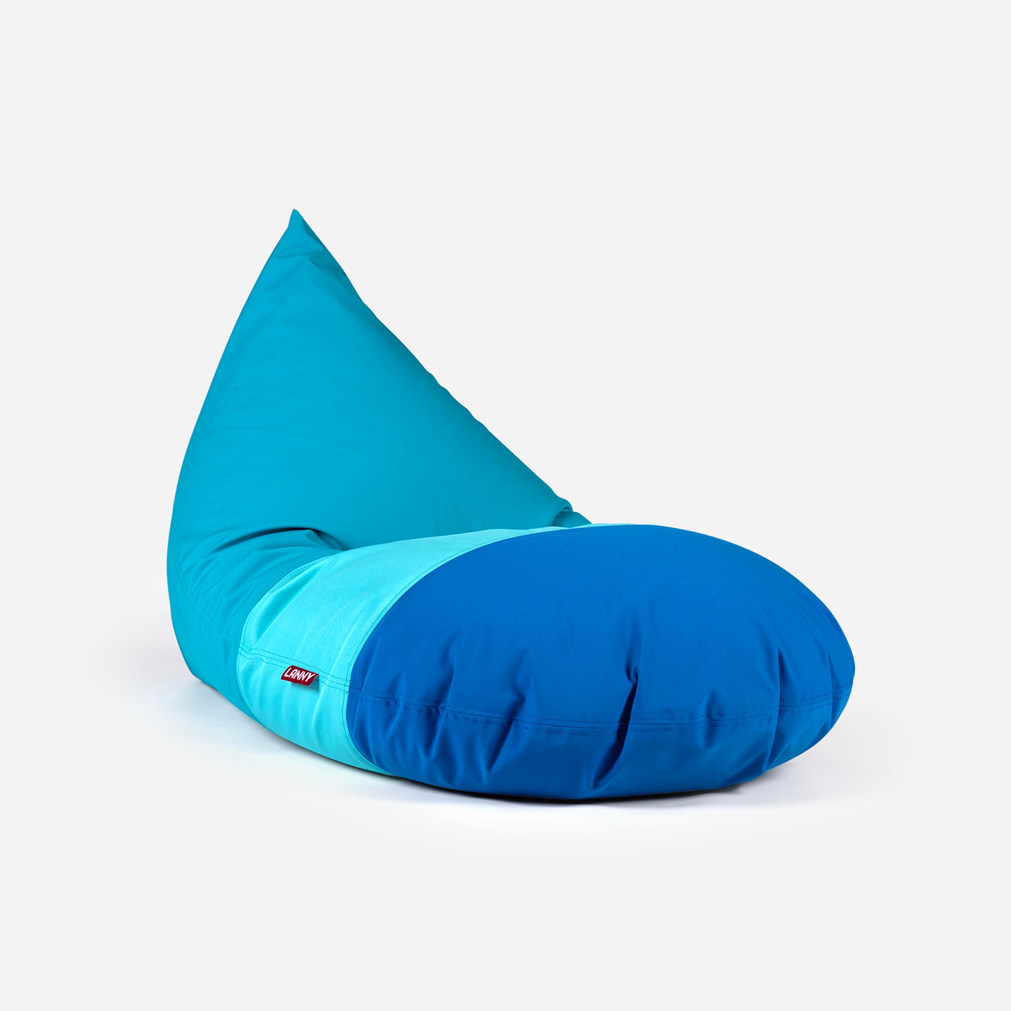 Lanny Pod Outdoor Slim Bean Bag - Ocean Depths