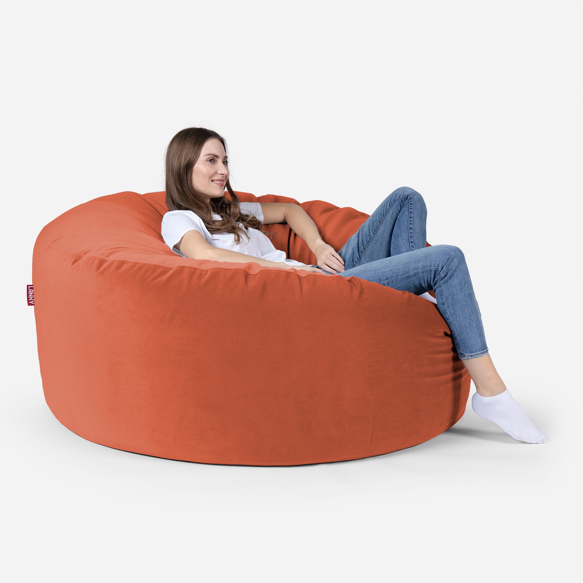 Large Original Velvet Amber Bean bag