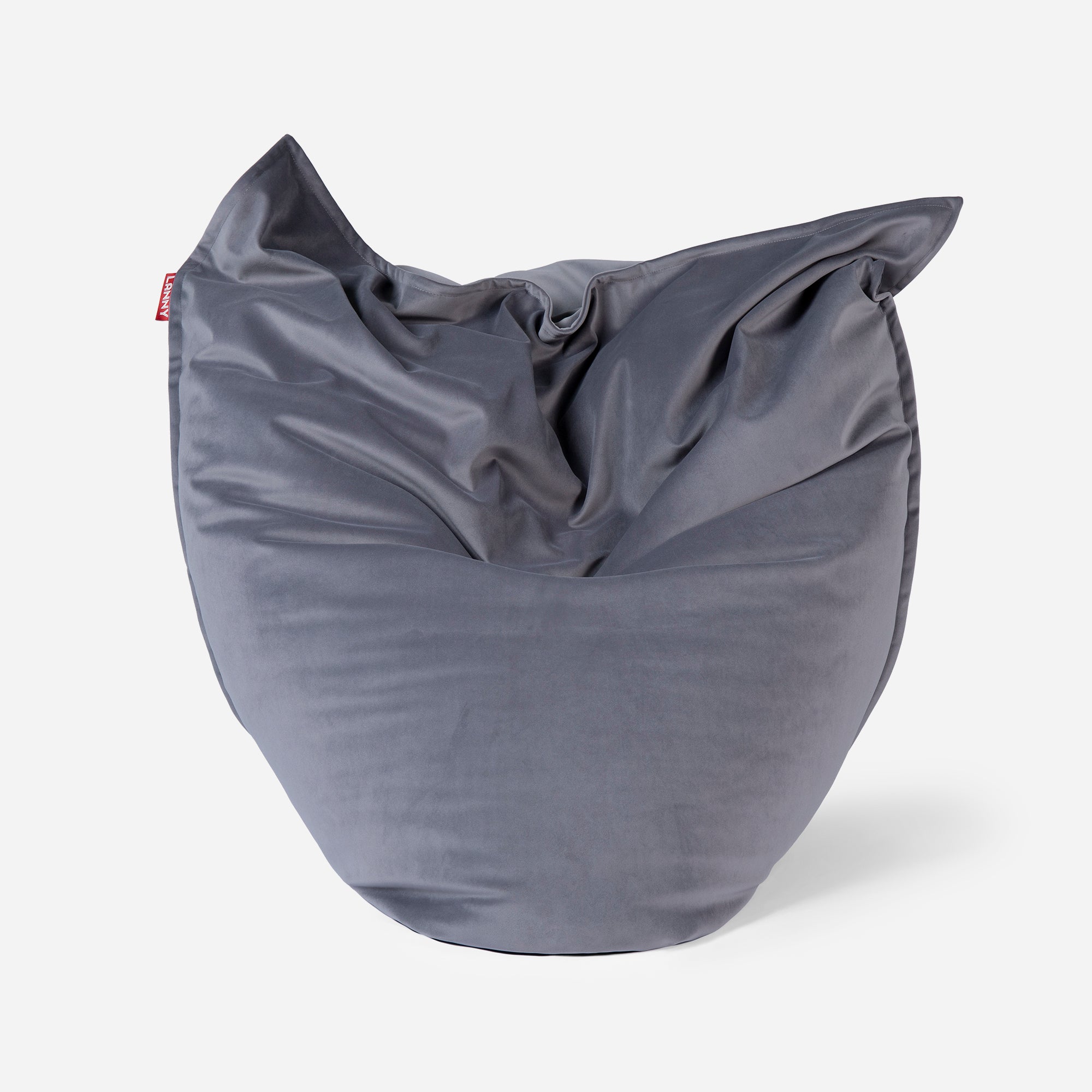 Sloppy Velvet Gray Bean bag