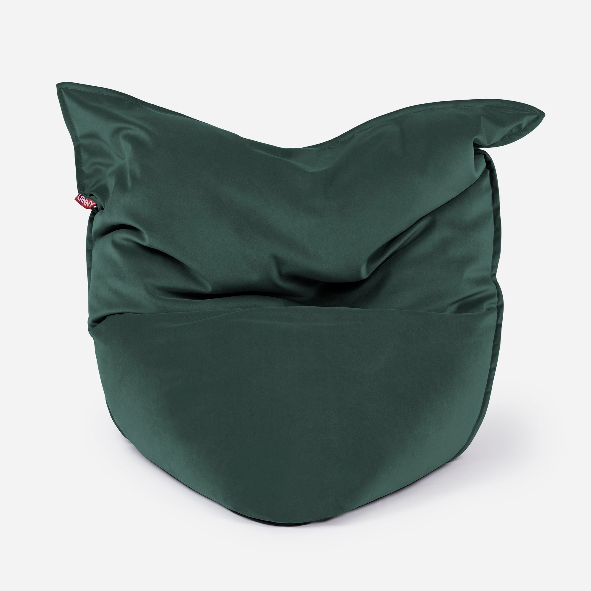 Sloppy Velvet Green Bean bag