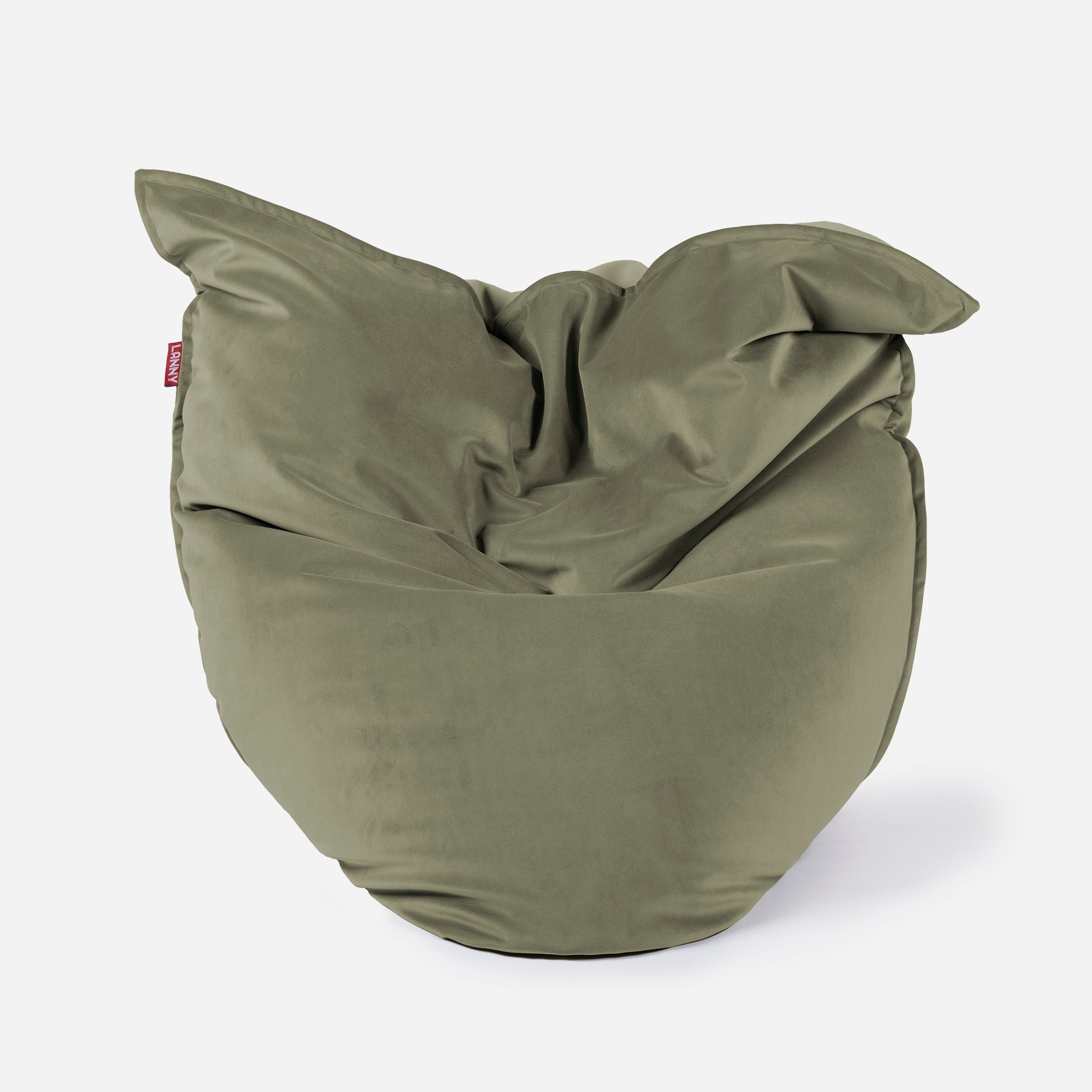 Sloppy Velvet Khaki Bean bag