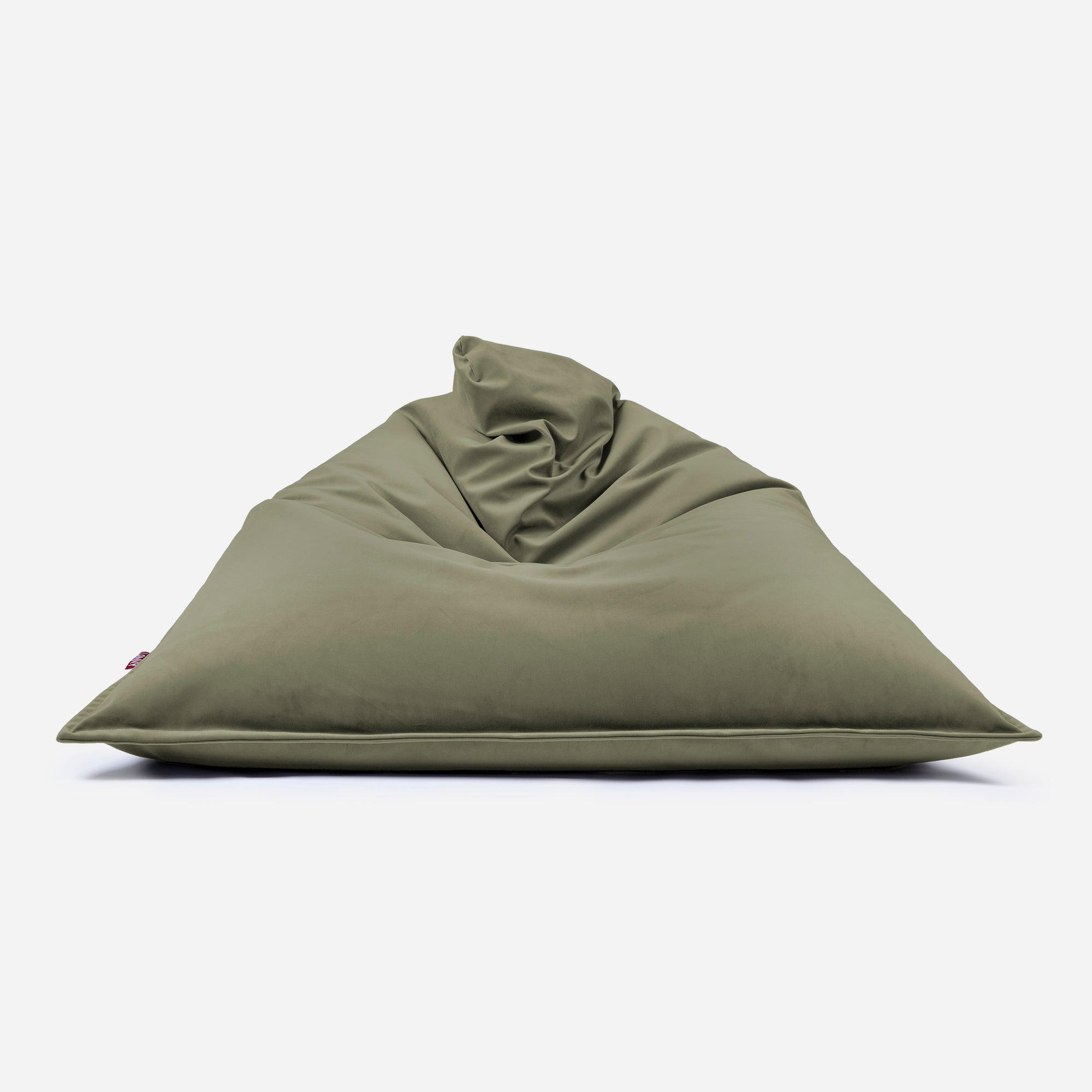 Sloppy Velvet Khaki Bean bag