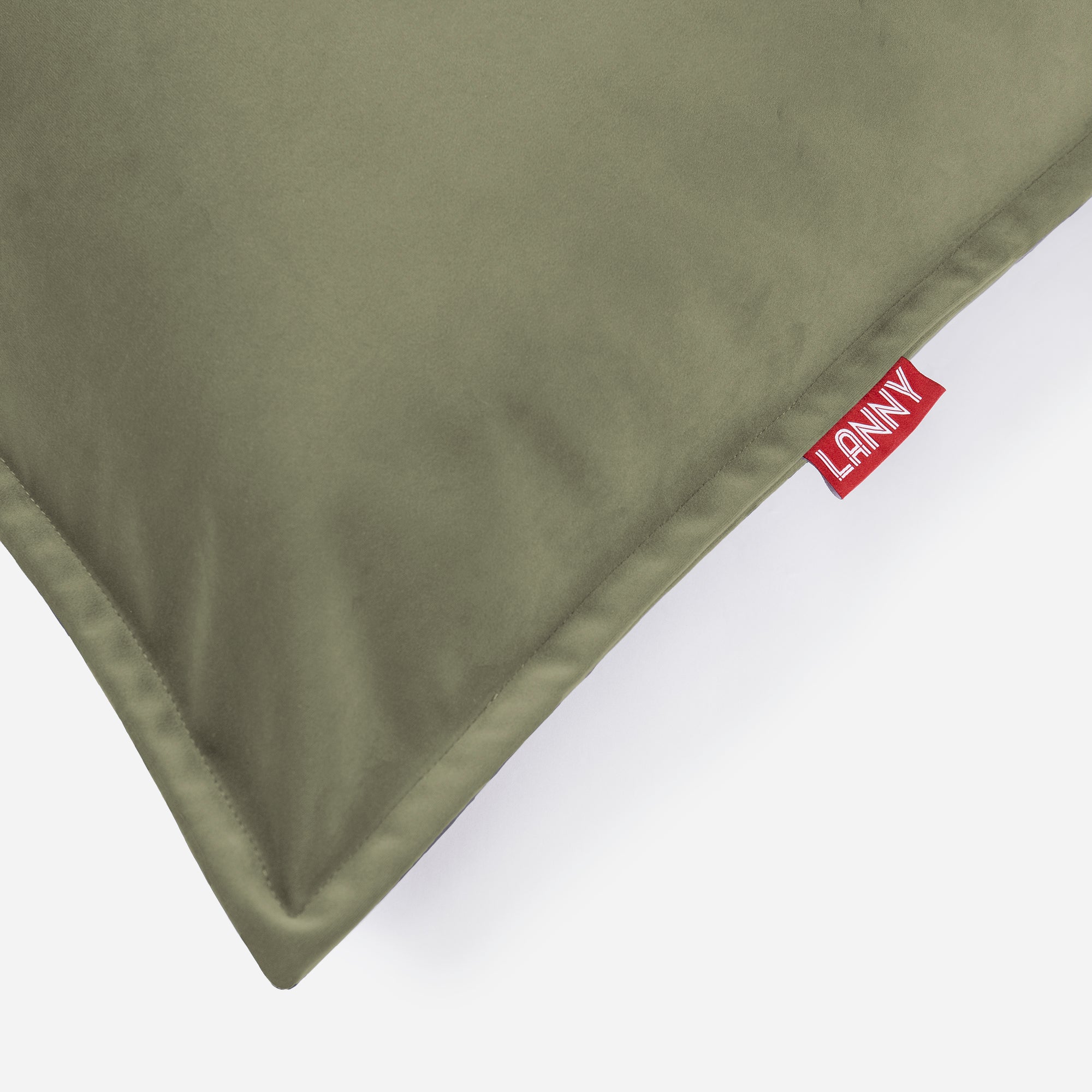 Sloppy Velvet Khaki Bean bag